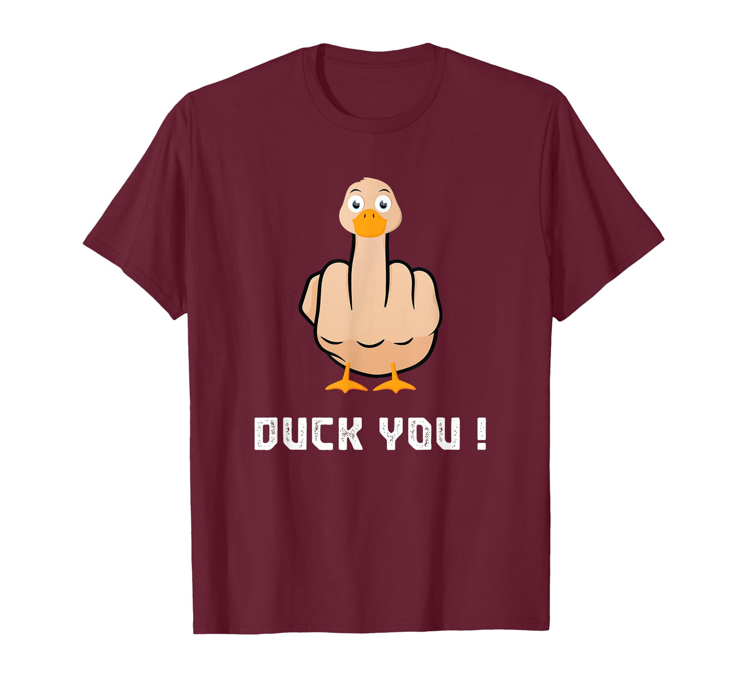 Duck You Duck Lover Flipping Bird Quack Duckies Sarcasm T-Shirt