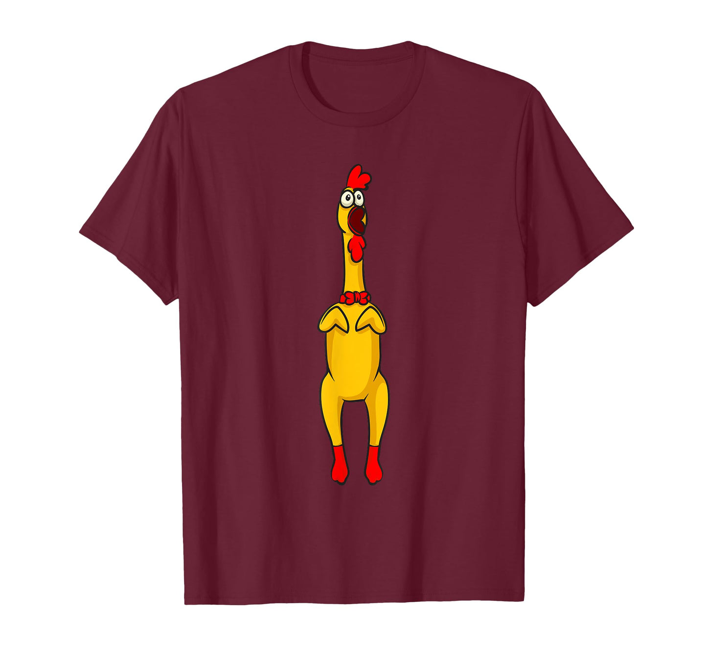 Rubber Chicken Gift & Rubber Chicken Accessoires Unisex-Adults Black Small T-Shirt