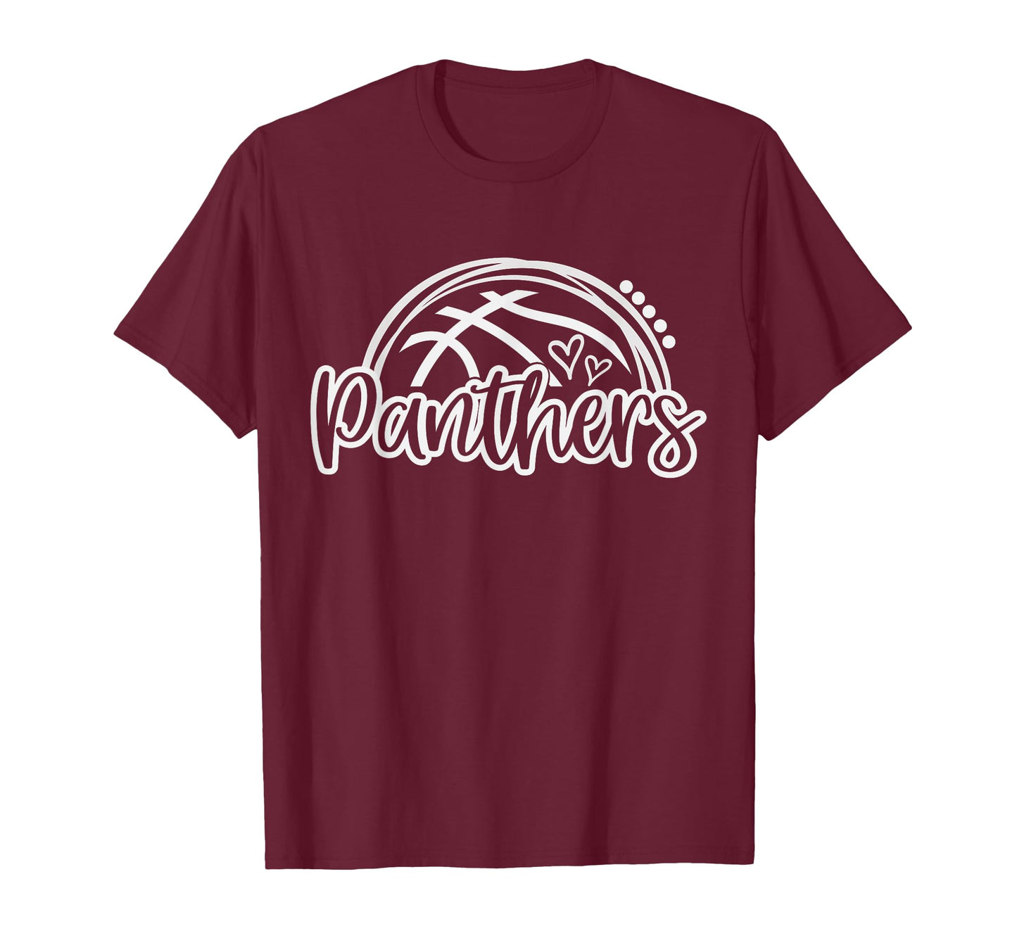 Basketball Panther School Sports Fan Team Spirit T-Shirt