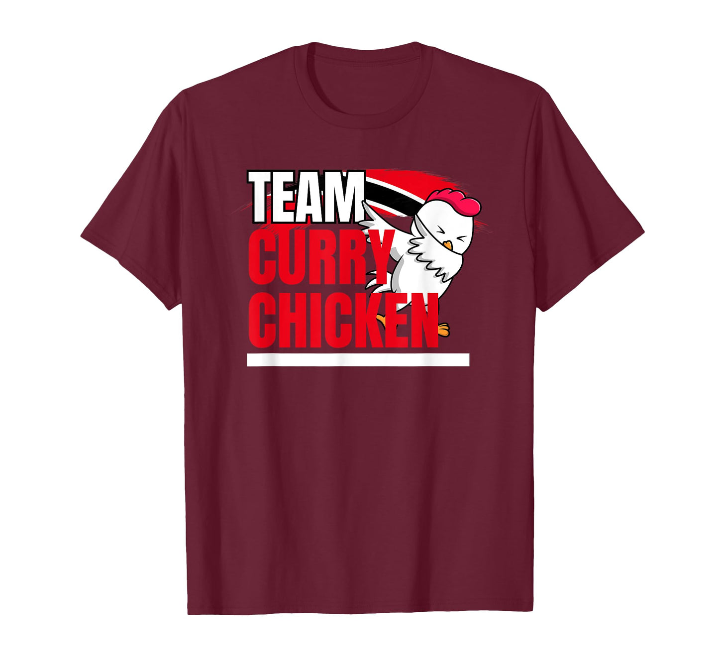 Team Curry Chicken - Trinidad and Guyana Patriotic Cricket T-Shirt