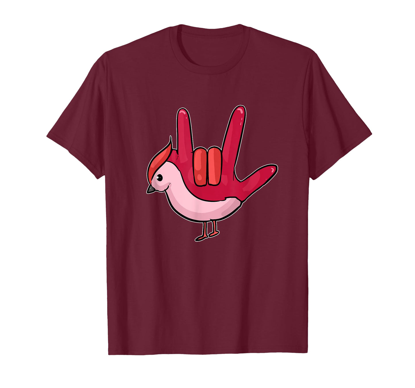 Asl Ily Shirt American Sign Language Bird I love You Gift T-Shirt
