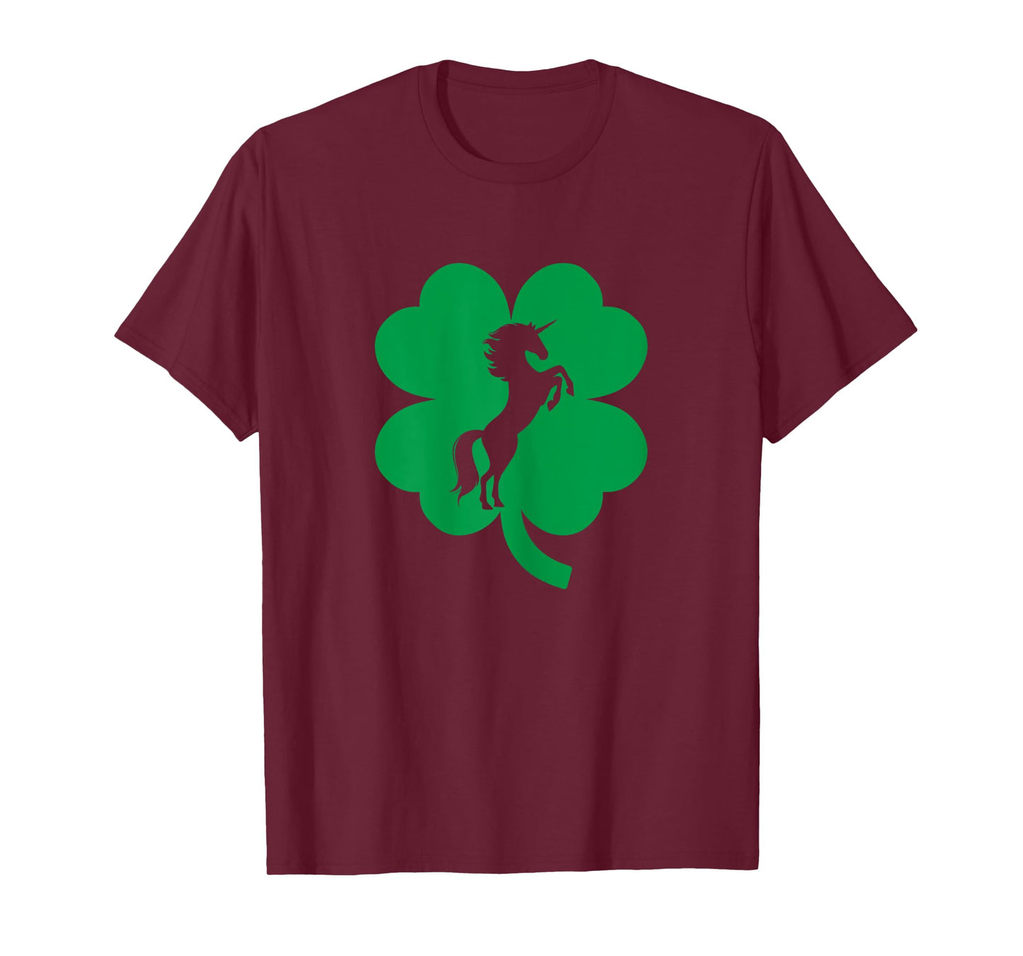 Unicorn Shamrock Four Leaf Clover St Patricks Day T-Shirt