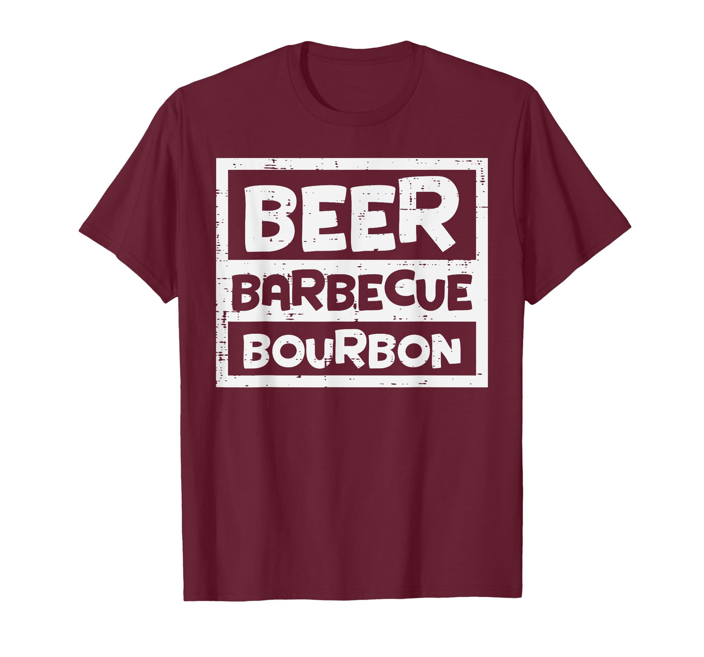 Barbecue Bourbon Fun Bbq Grill Meat Grilling Dad Men T-Shirt