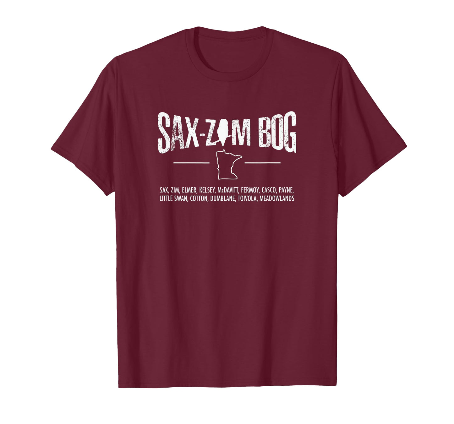 Minnesota Birding Sax-Zim Bog with Owl T-Shirt
