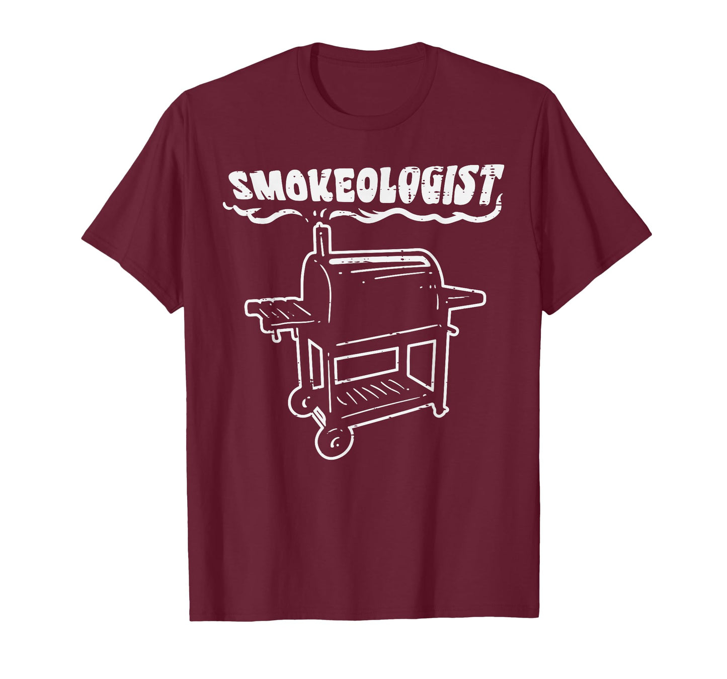 Smokeologist Funny Bbq Barbecue Grill PitDad Men T-Shirt