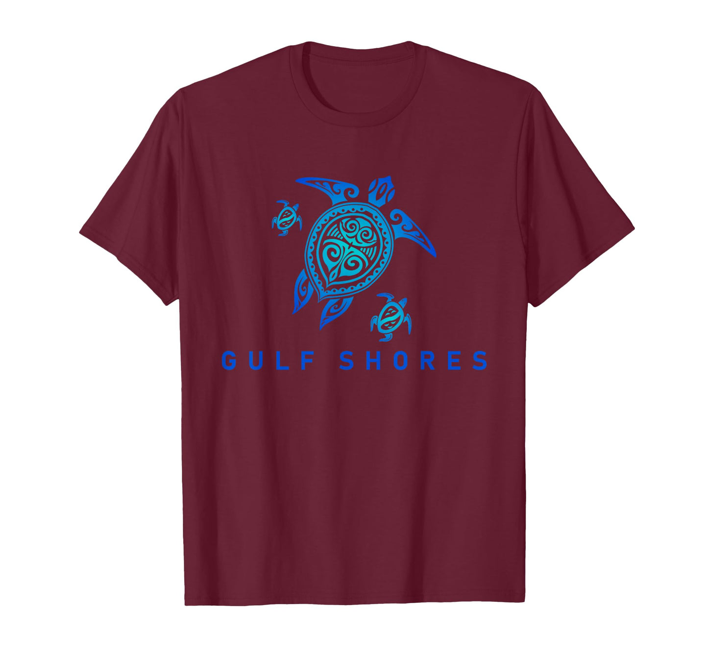 Gulf Shores Alabama T-Shirt Sea Blue Tribal Turtle T-Shirt