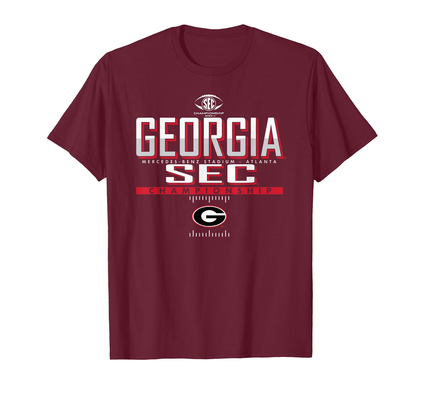 Elite Authentics Georgia Bulldogs SEC Championship 2024 Black T-Shirt