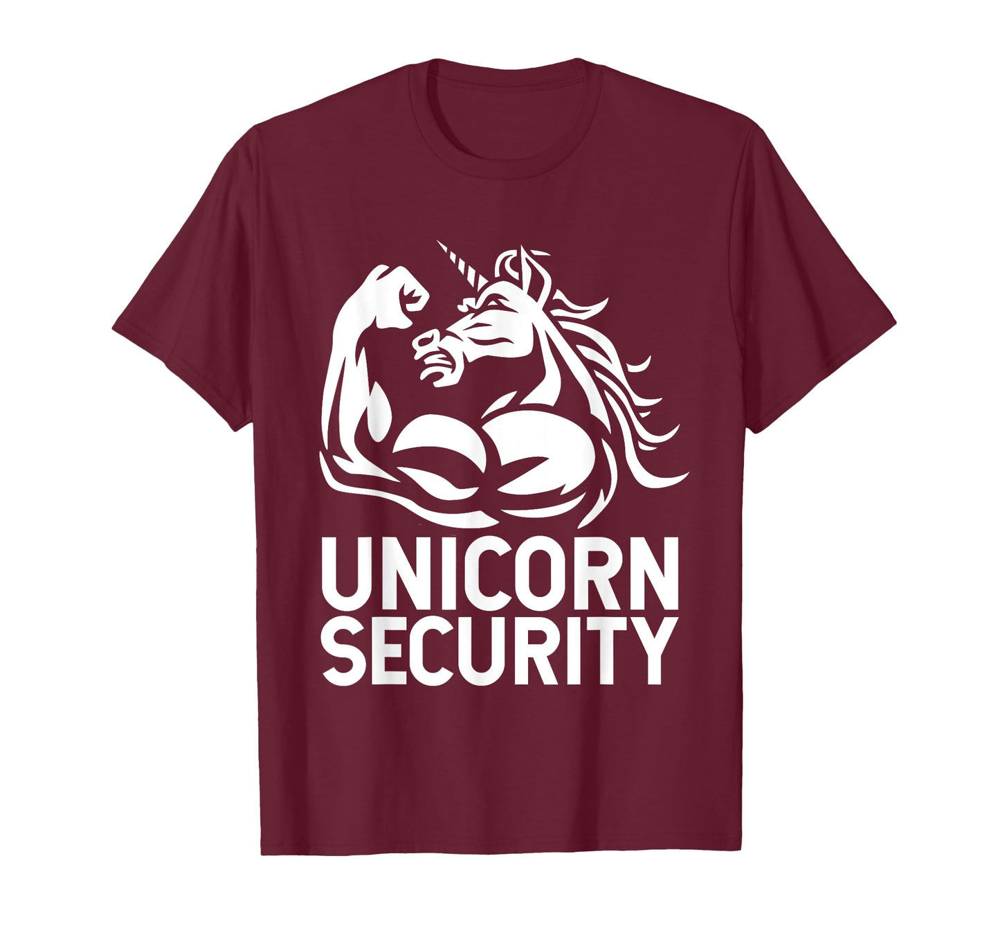 Unicorn Security Halloween Dad Mom Daughter Adult Costume T-Shirt