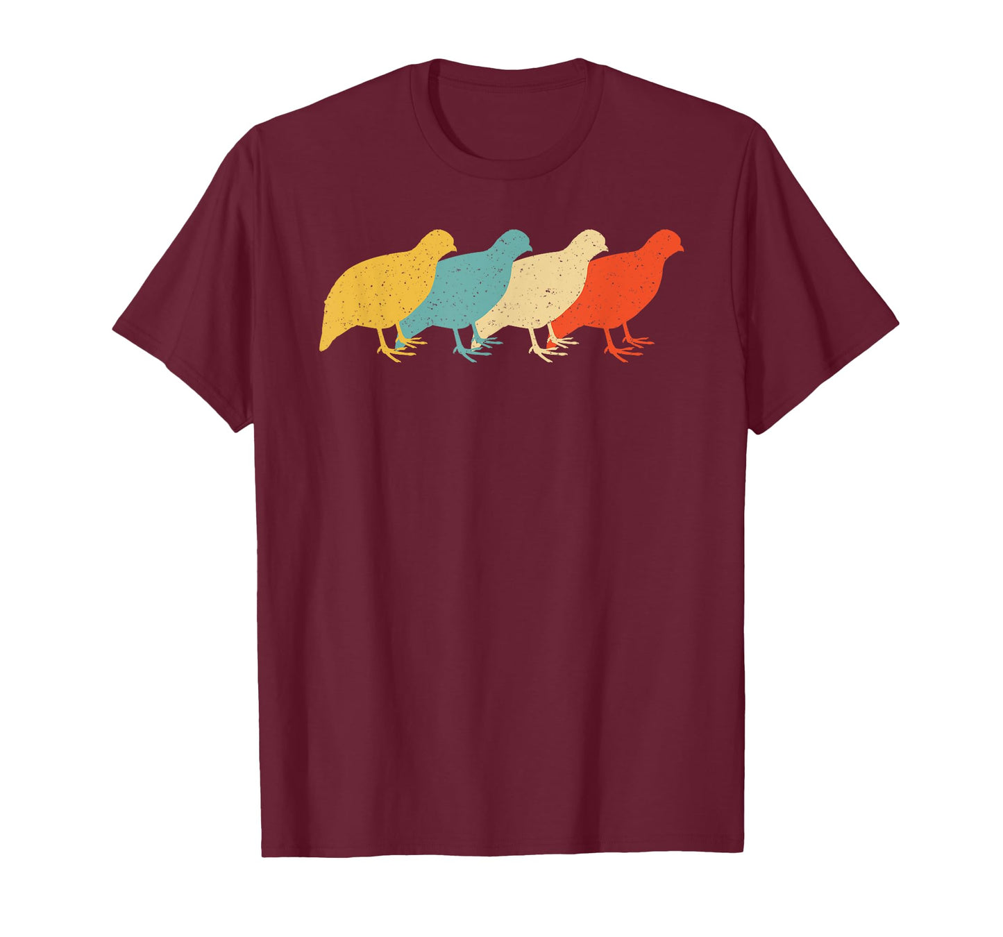 Partridge Vintage Retro Bird Quail Grouse Lover 60s 70s Gift T-Shirt