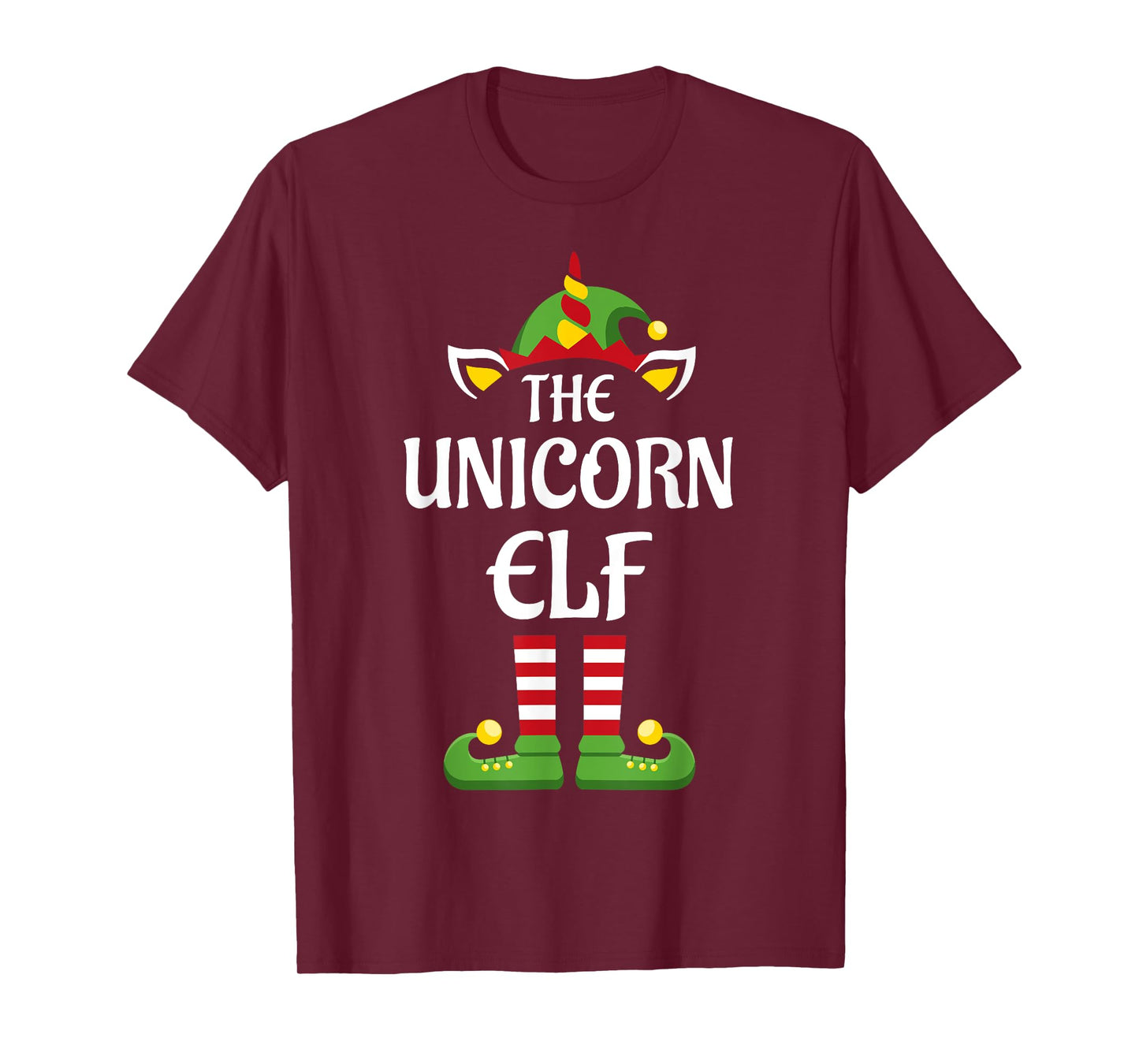 Unicorn Elf Family Matching Group Christmas T-Shirt