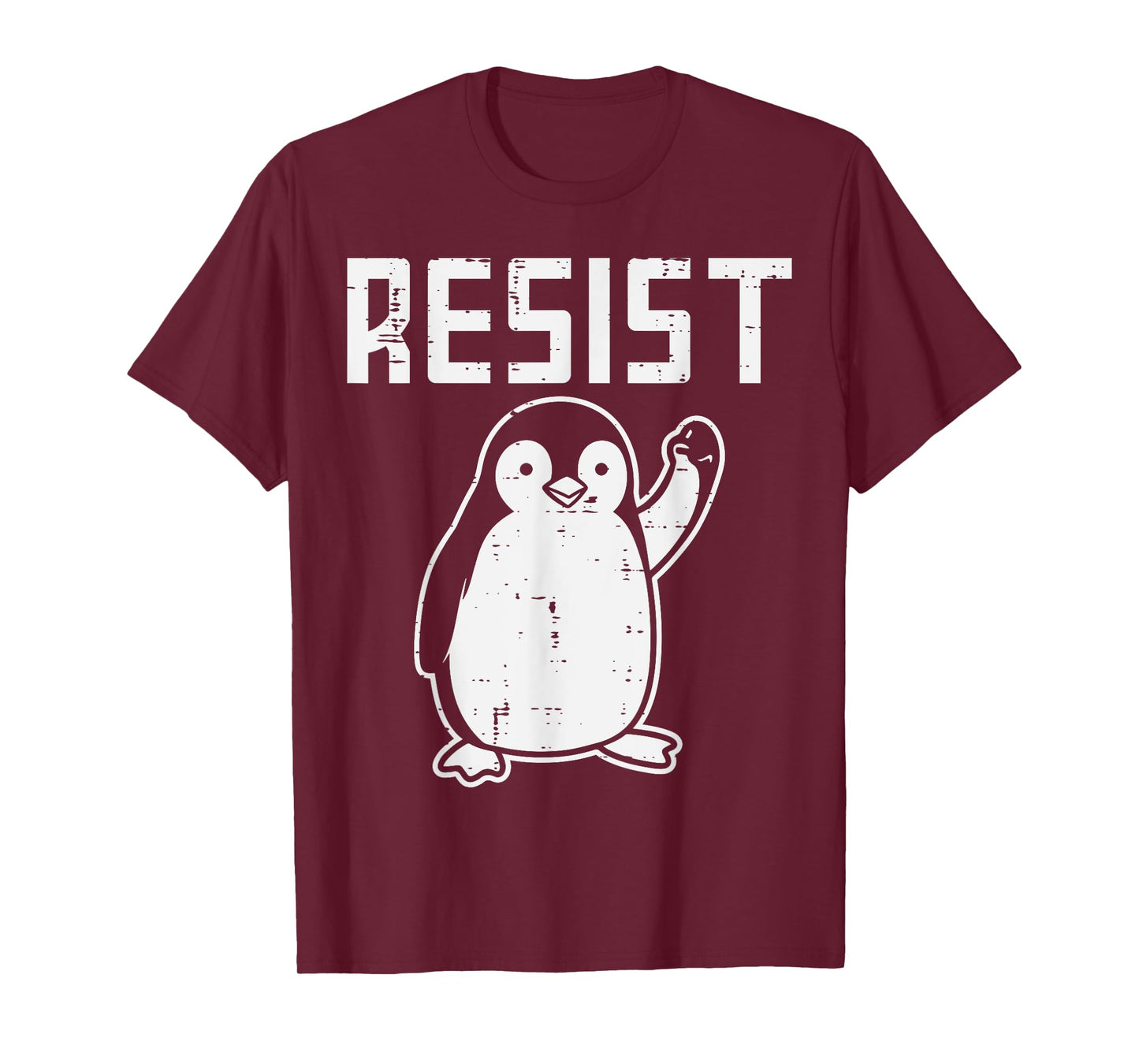 Penguin Resist Funny Resist Protest Resistance Men Women Kid T-Shirt