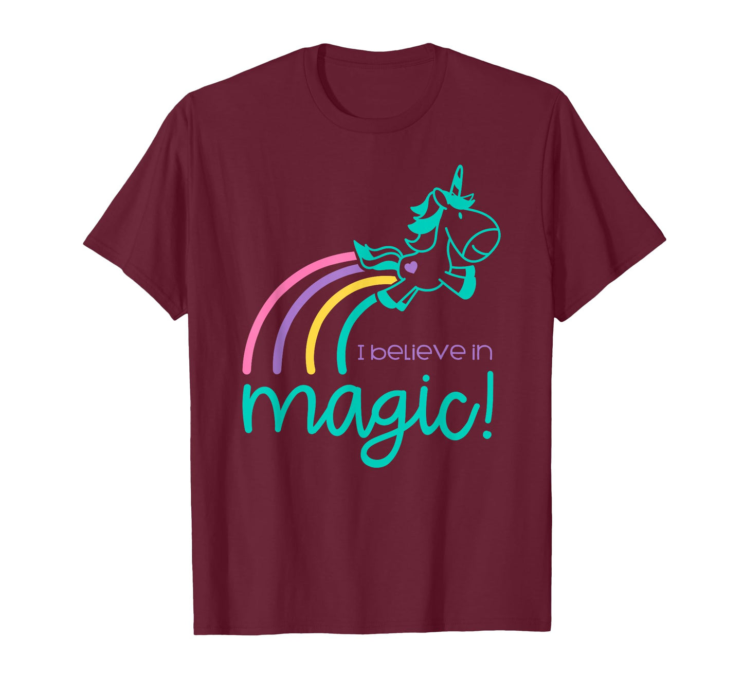 I Believe In Magic Colorful Unicorn T-Shirt