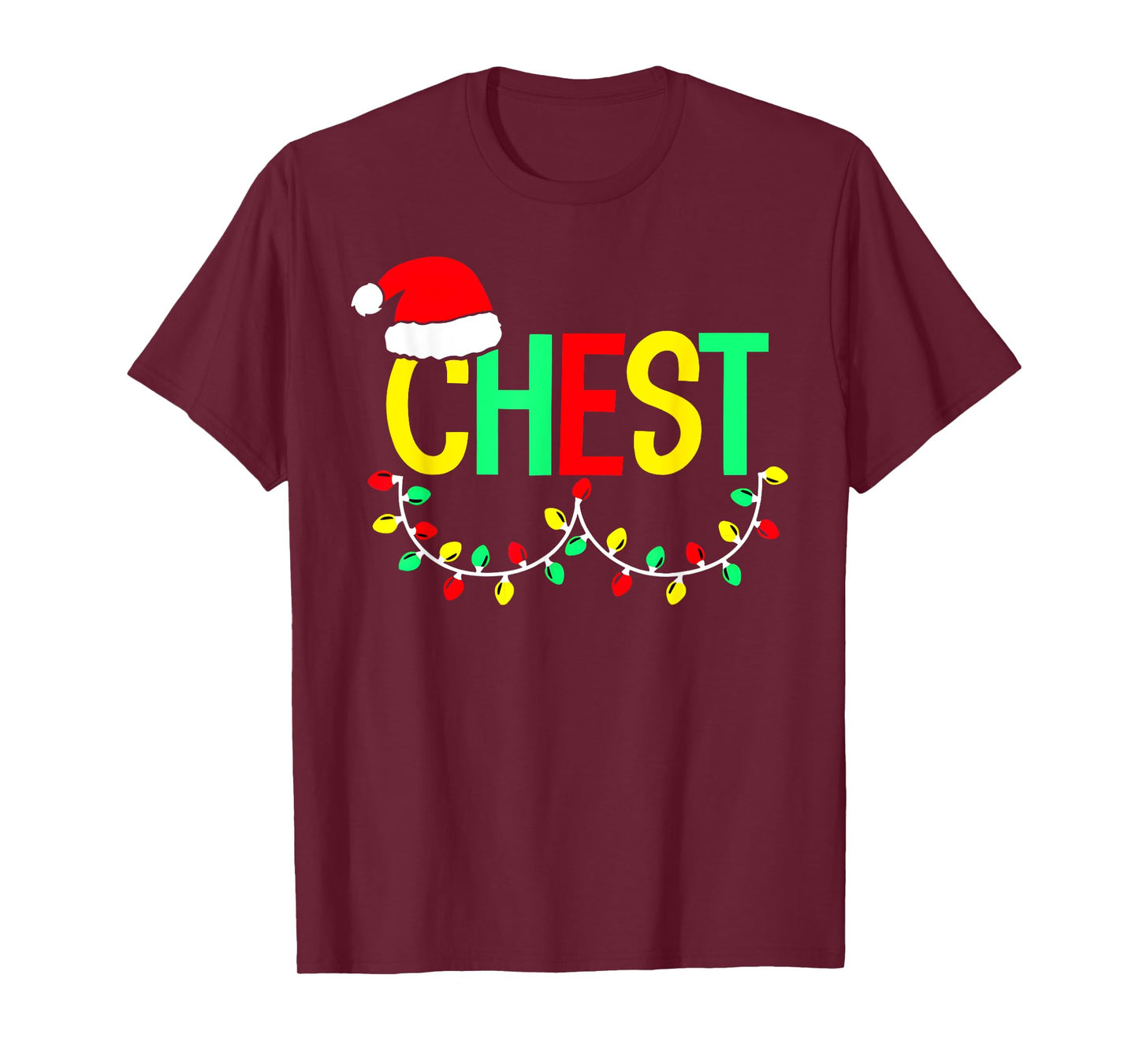 Chest Nuts Matching Couples Chestnuts Funny Christmas Xmas T-Shirt