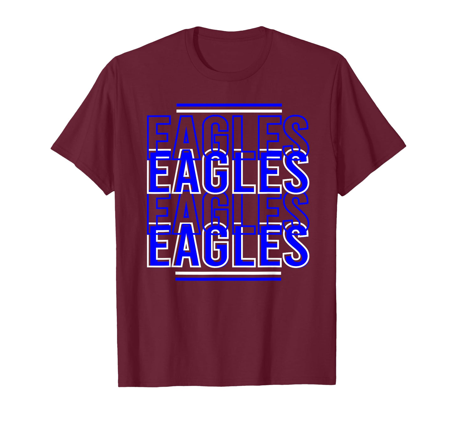 Red Black Eagles School Spirit Eagle Mascot Teacher T-Shirt for Men Women Kids