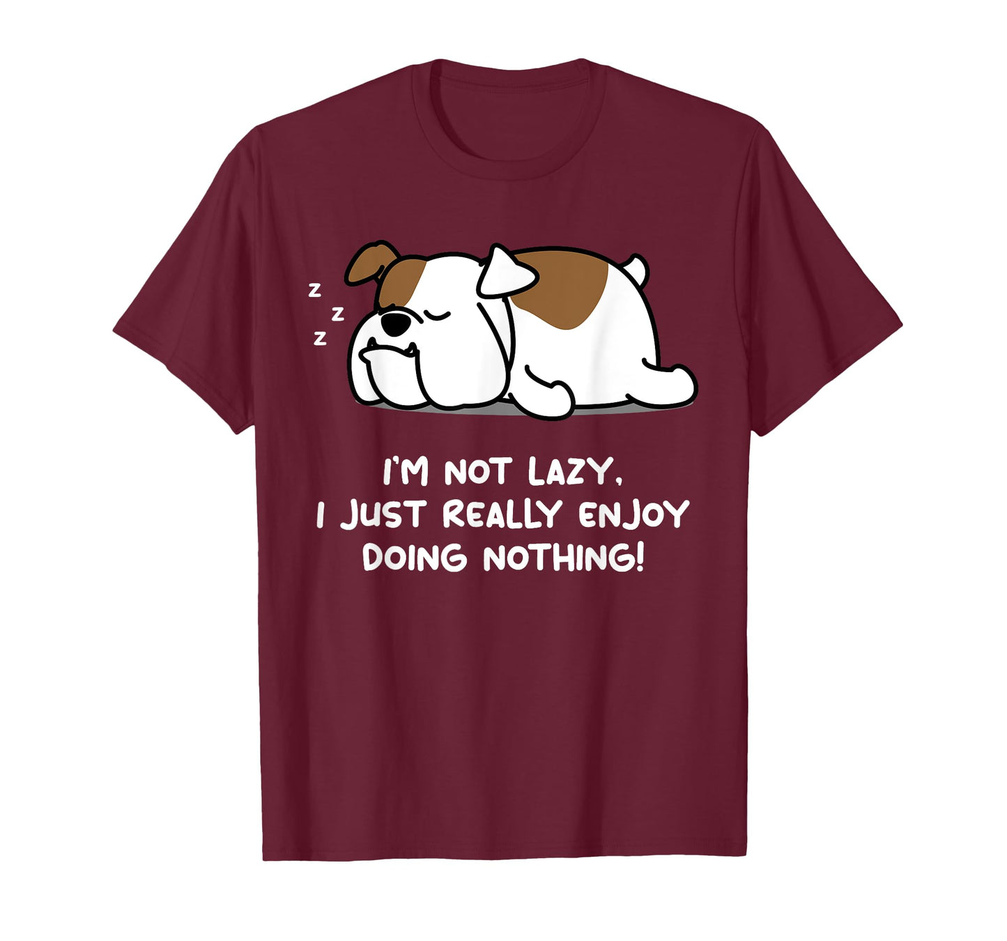 Lazy English Bulldog Lover Tshirt Puppy Dog English Bulldog Men Women Girls Kids T-Shirt