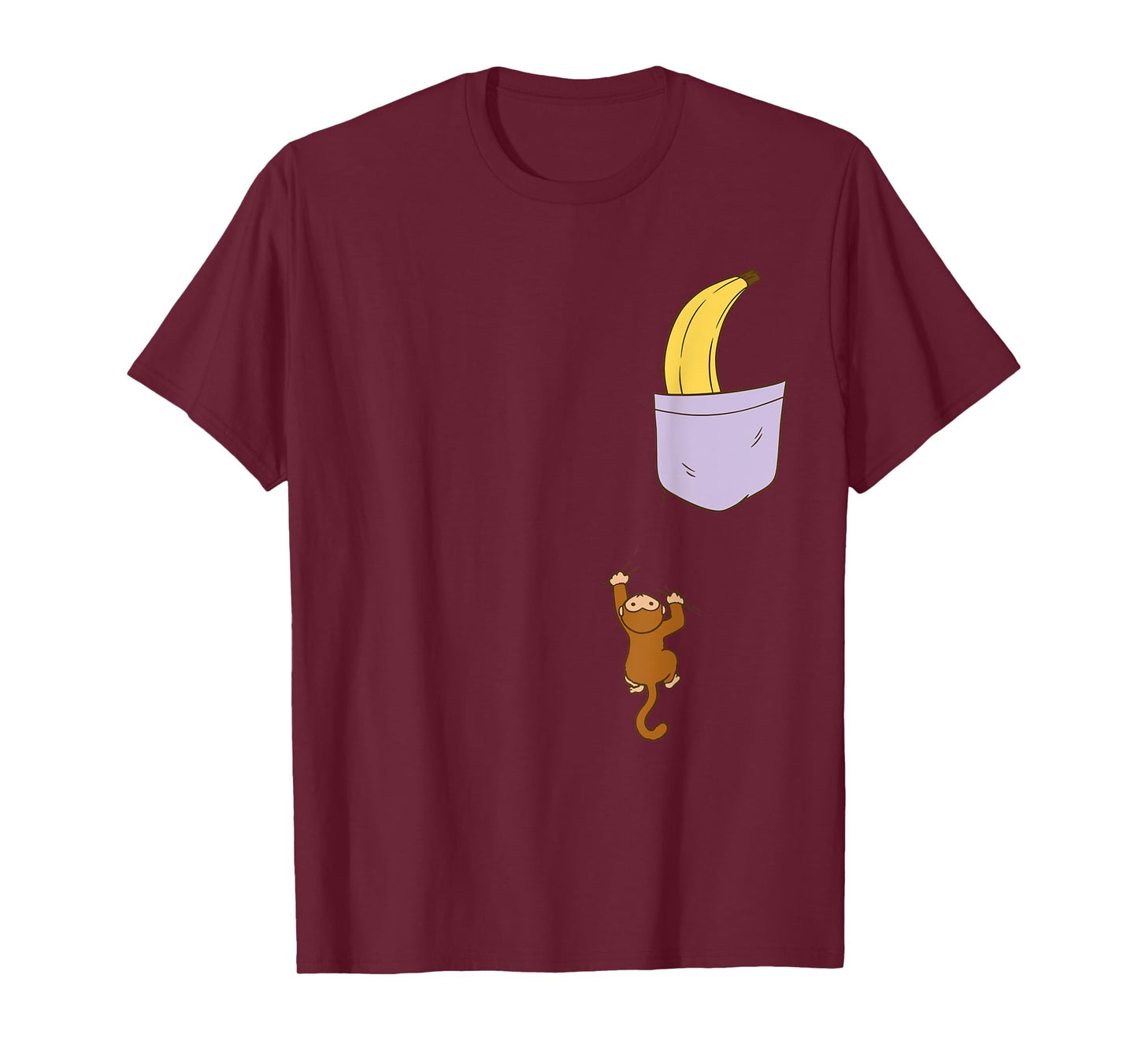 Monkey Banana Lover Funny Banana Summer Fruit Vegetarians T-Shirt for Men Women Kids