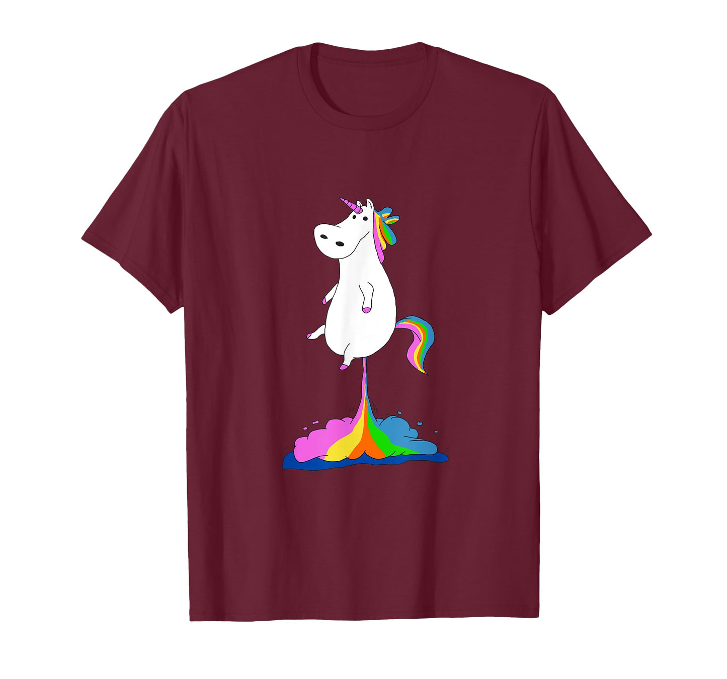 Funny Unicorn Farting Rainbow Shirt - Magical Fart Unicorn T-Shirt