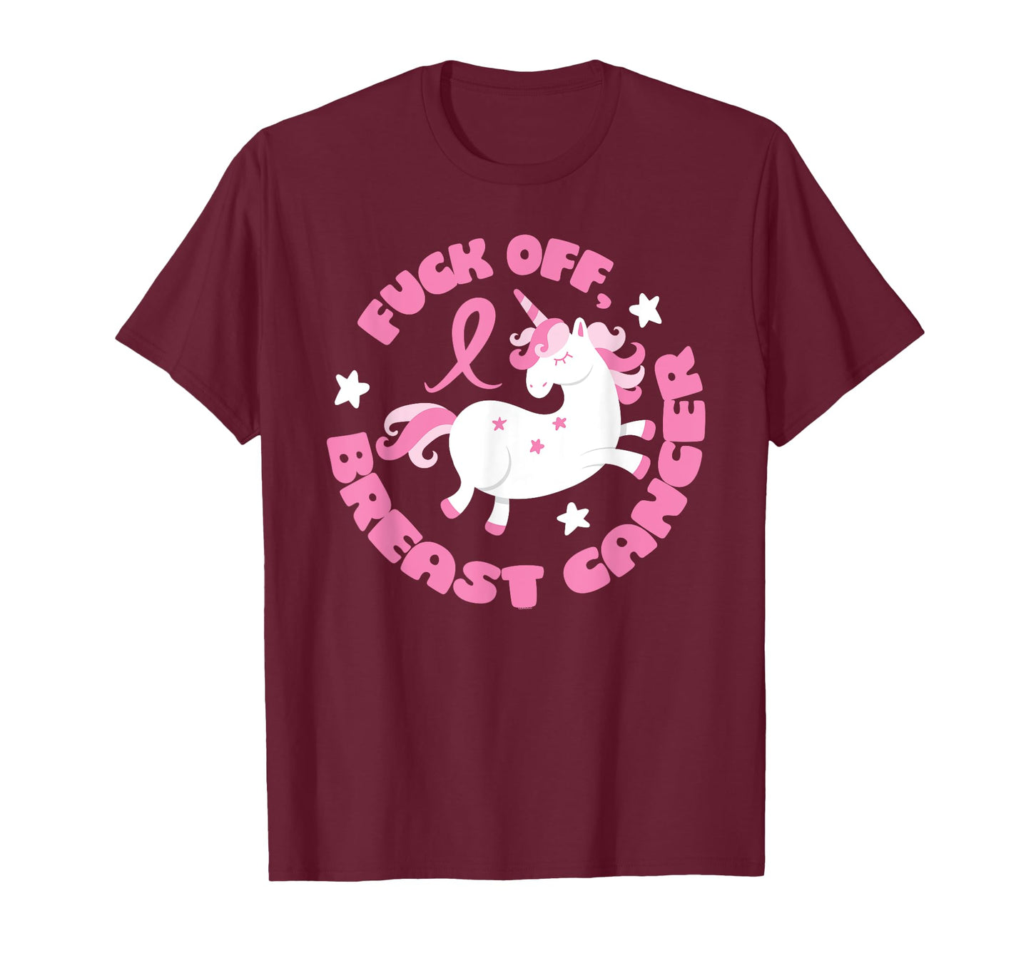Fuck Off Breast Cancer Unicorn T-Shirt