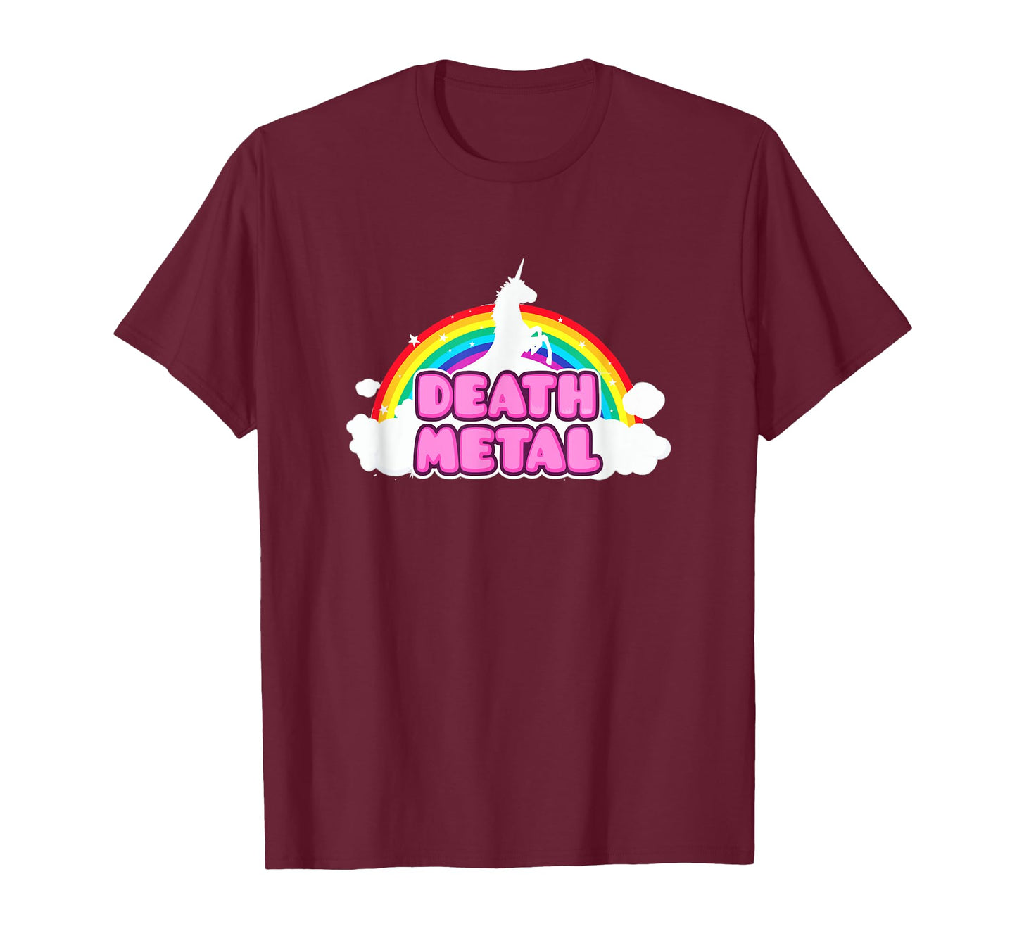 Death Metal Rainbow Unicorn T Shirt T-Shirt