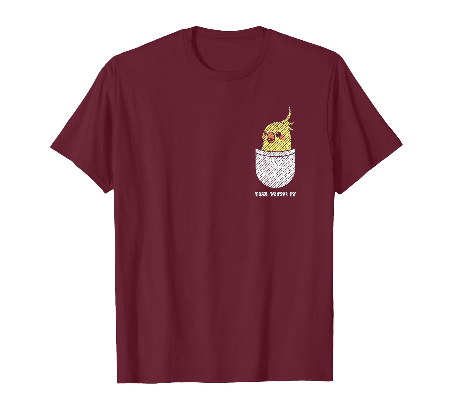 Cockatiel Lovers Designs Tiel With It Ornithologist Cockatiel Owner Unisex-Adults Black Short Sleeve Classic Fit T-Shirt