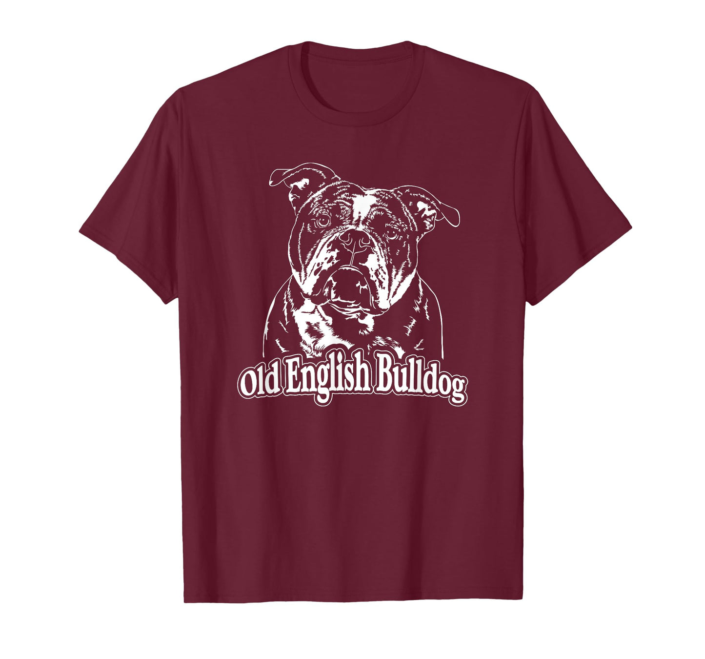 Funny Proud Old English Bulldog dog portrait gift present T-Shirt for Men Women Kids
