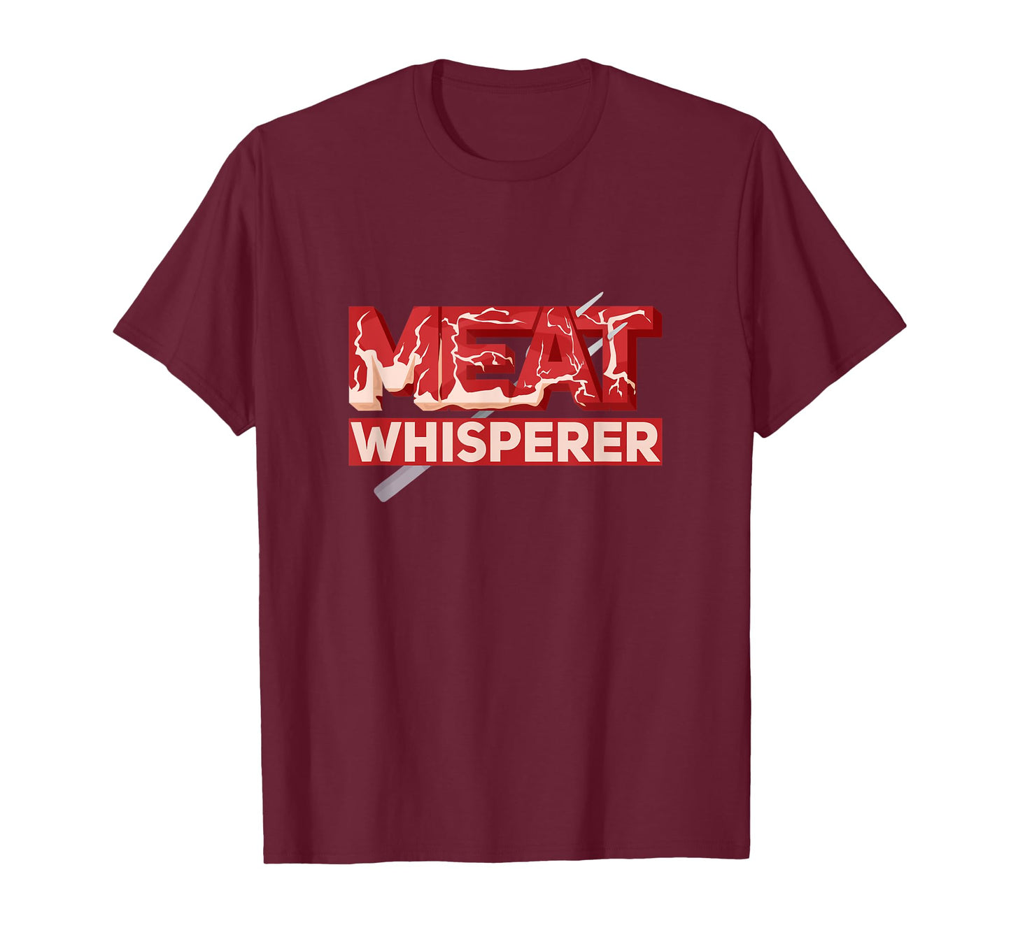 Mens Meat Whisperer BBQ Perfect Beef Cuts, Marinade And Doneness T-Shirt