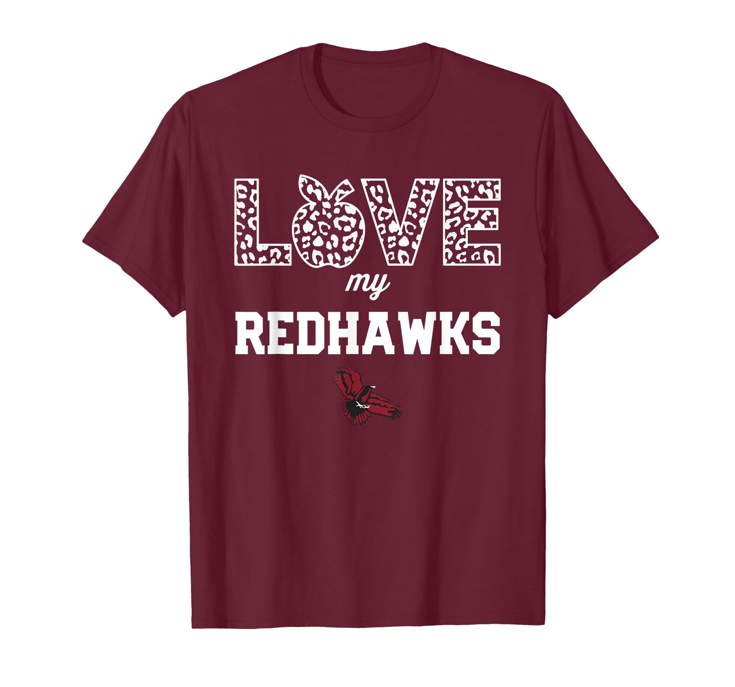 Central Square Redhawks Logo Love My Team HS T-Shirt
