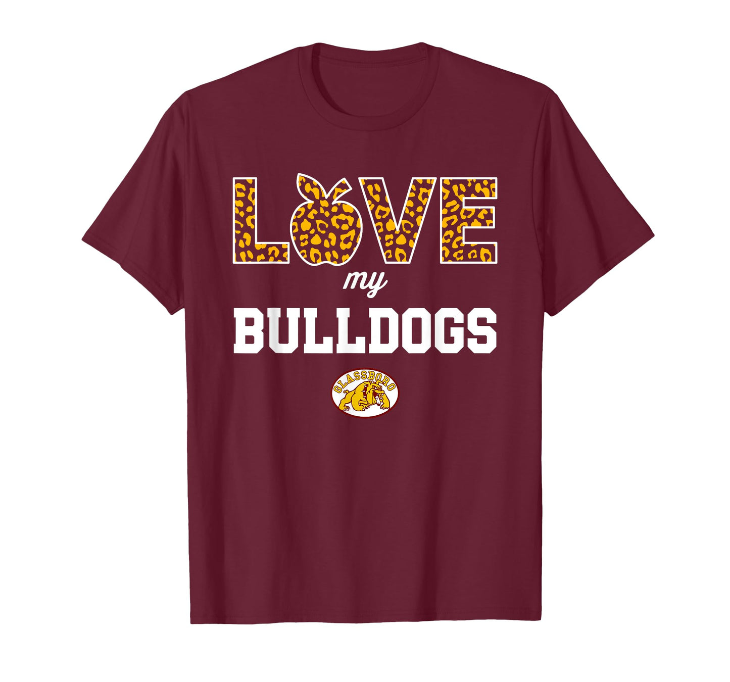 Glassboro Bulldogs Logo Love My Team HS T-Shirt