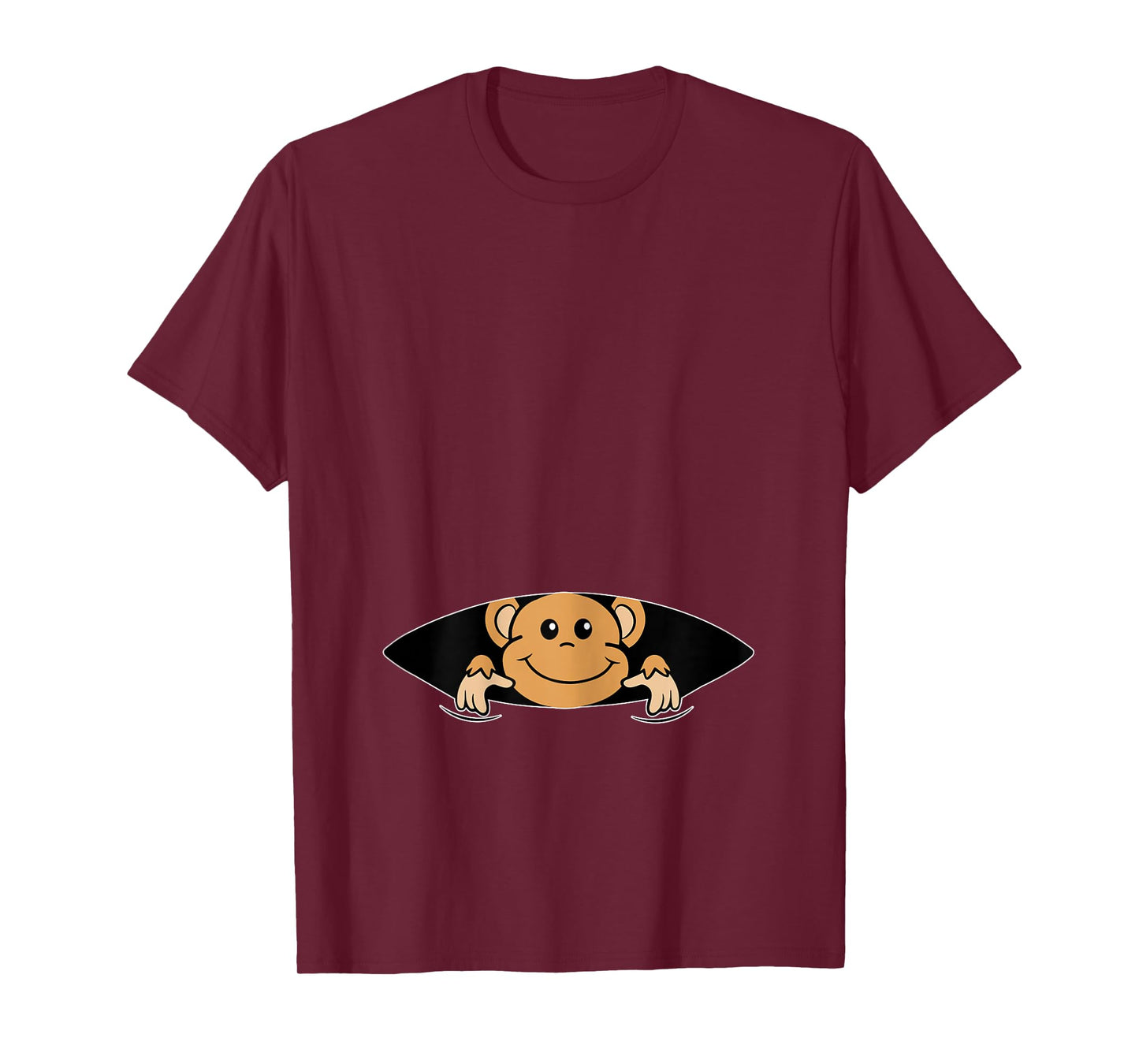 Monkey in the Belly - Pregnancy Announcing Pregnant Mum T-Shirt