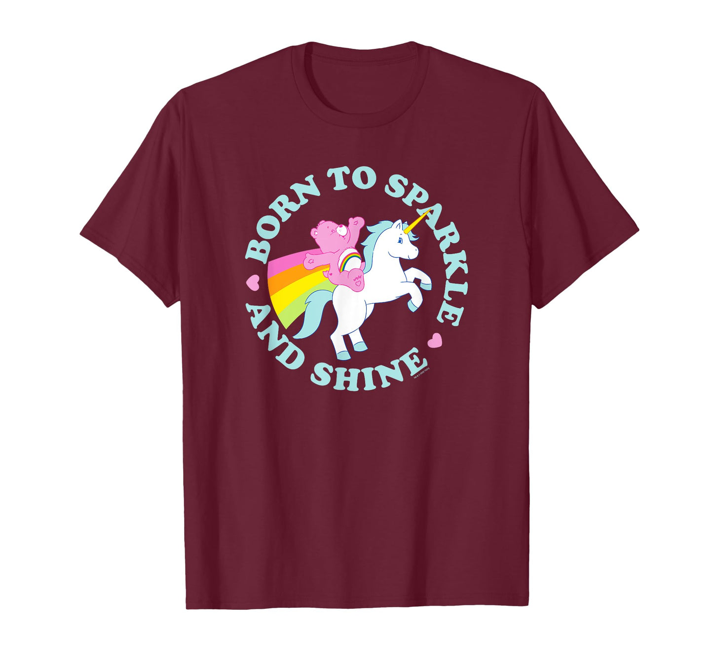 Care Bears Cheer Bear Unicorn Born To Sparkle And Shine T-Shirt