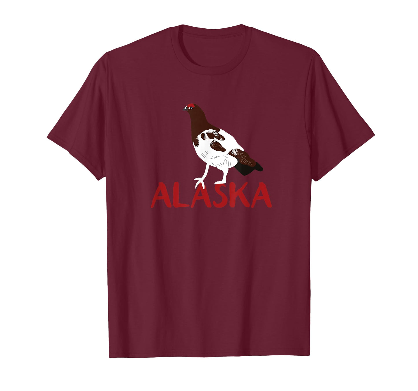 Willow Ptarmigan Alaska State Bird Souvenir Style T-Shirt