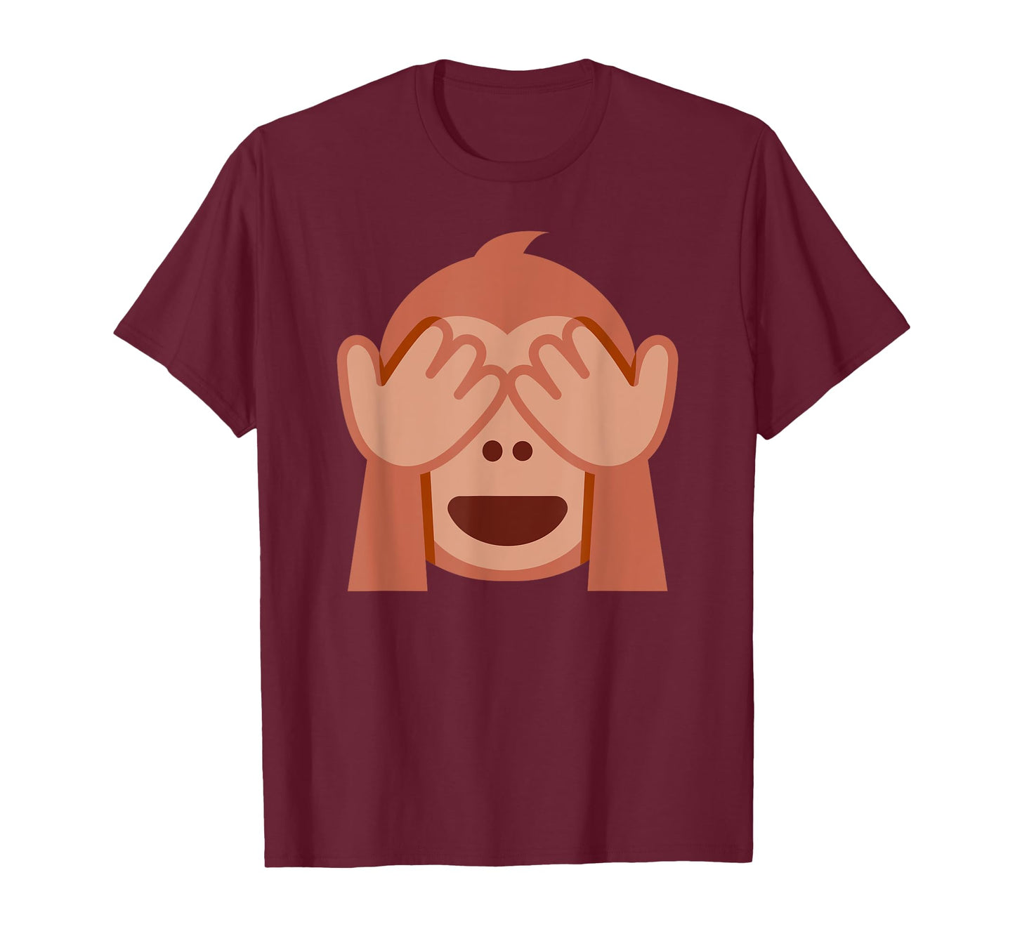 See No Evil Monkey Mizaru Emoticon T-Shirt