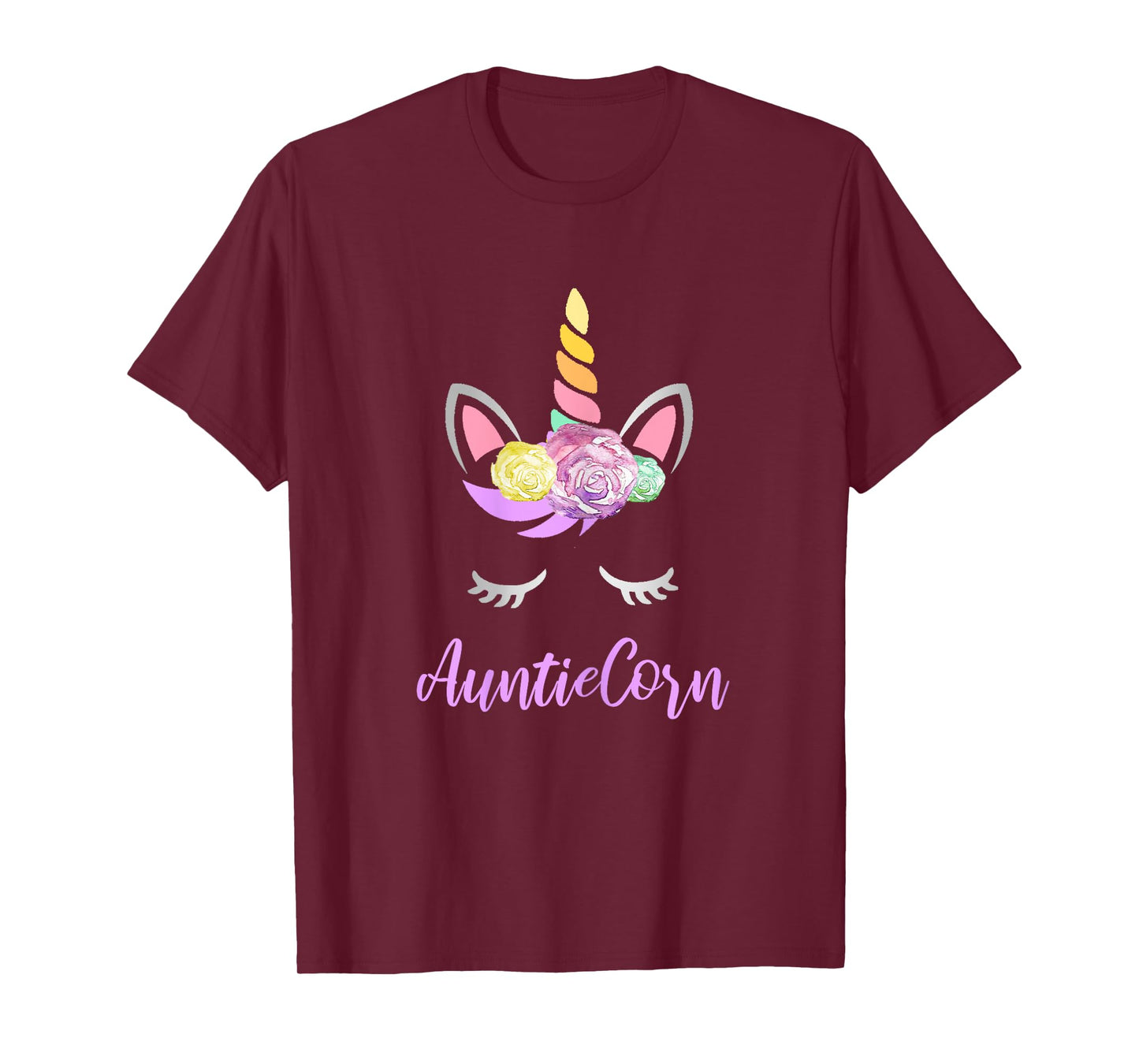 Aunticorn Unicorn Aunt of the Birthday Girl Unicorn T-Shirt
