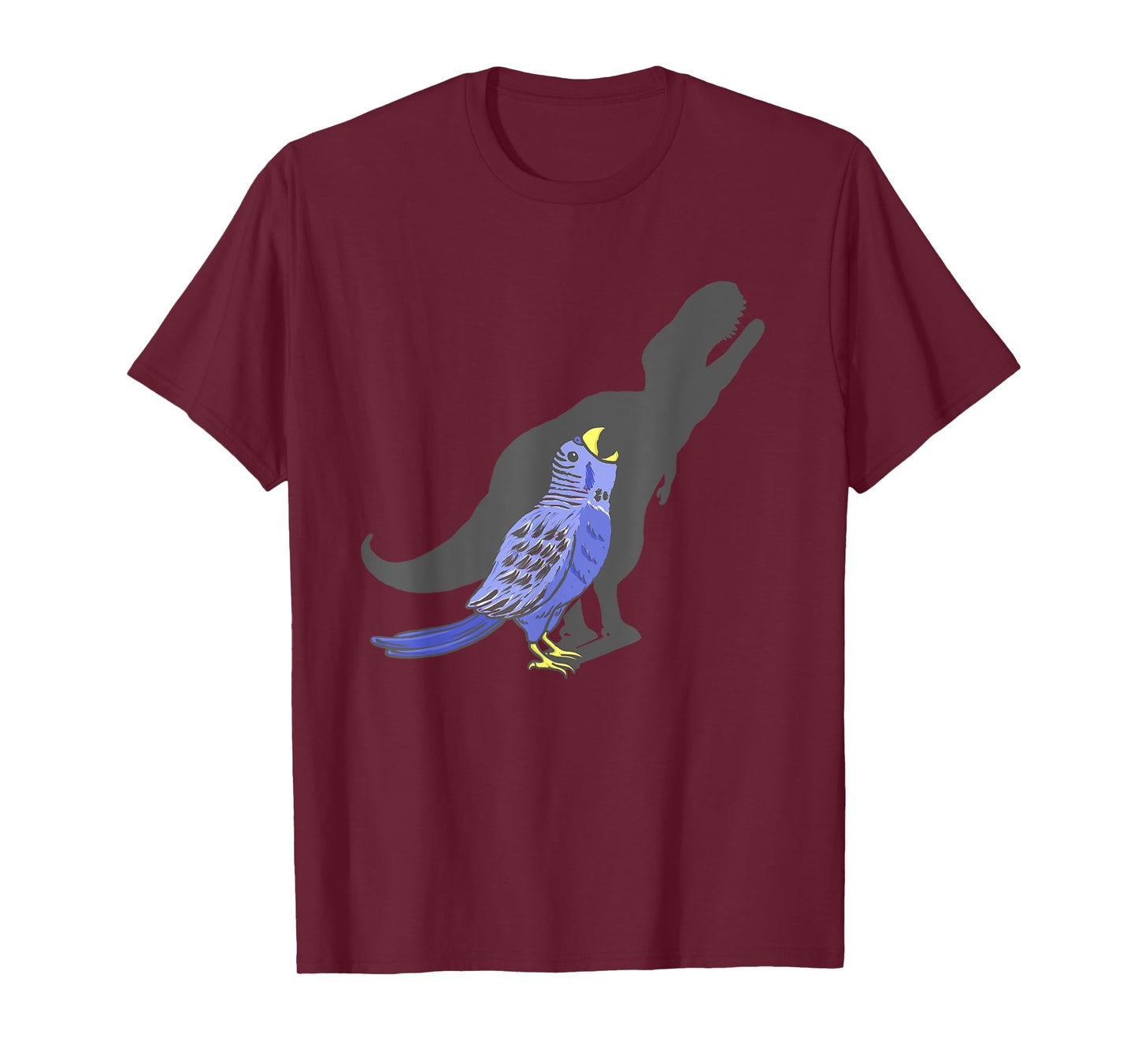 T-Rex Shadow - Funny Parakeet Budgie Budgerigar Bird Lover T-Shirt