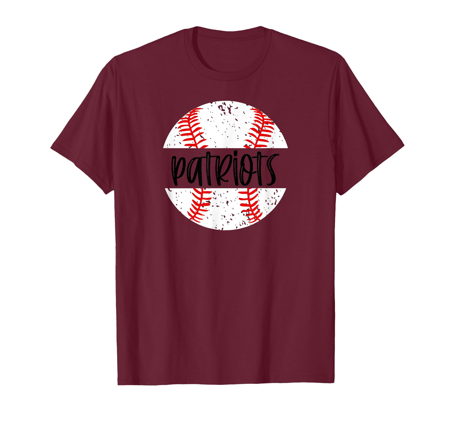 Patriots Baseball Team Mascot School Spirit Game Day T-Shirt