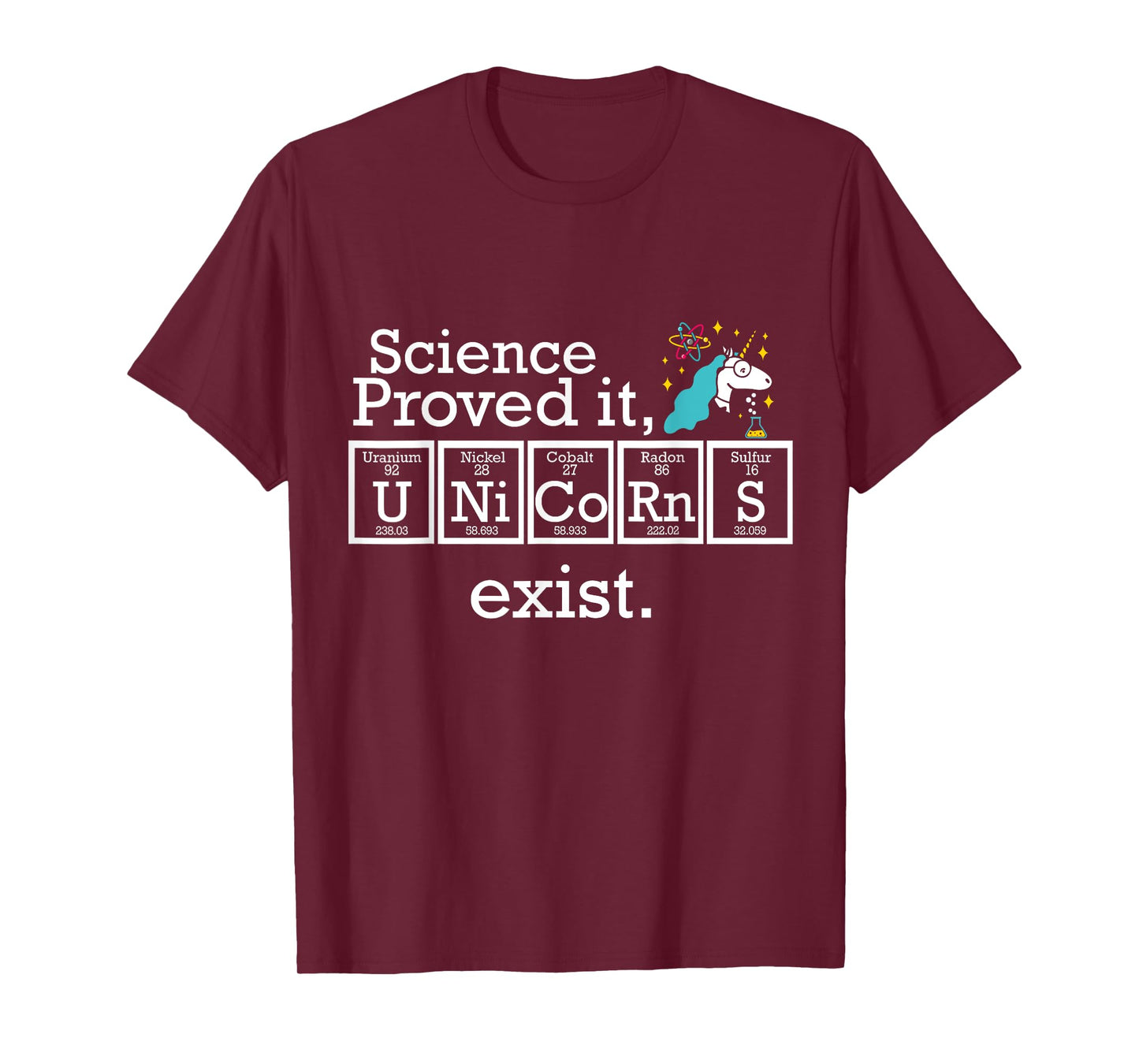 Science Proved It Unicorns Exist Periodic Table Funny Shirt