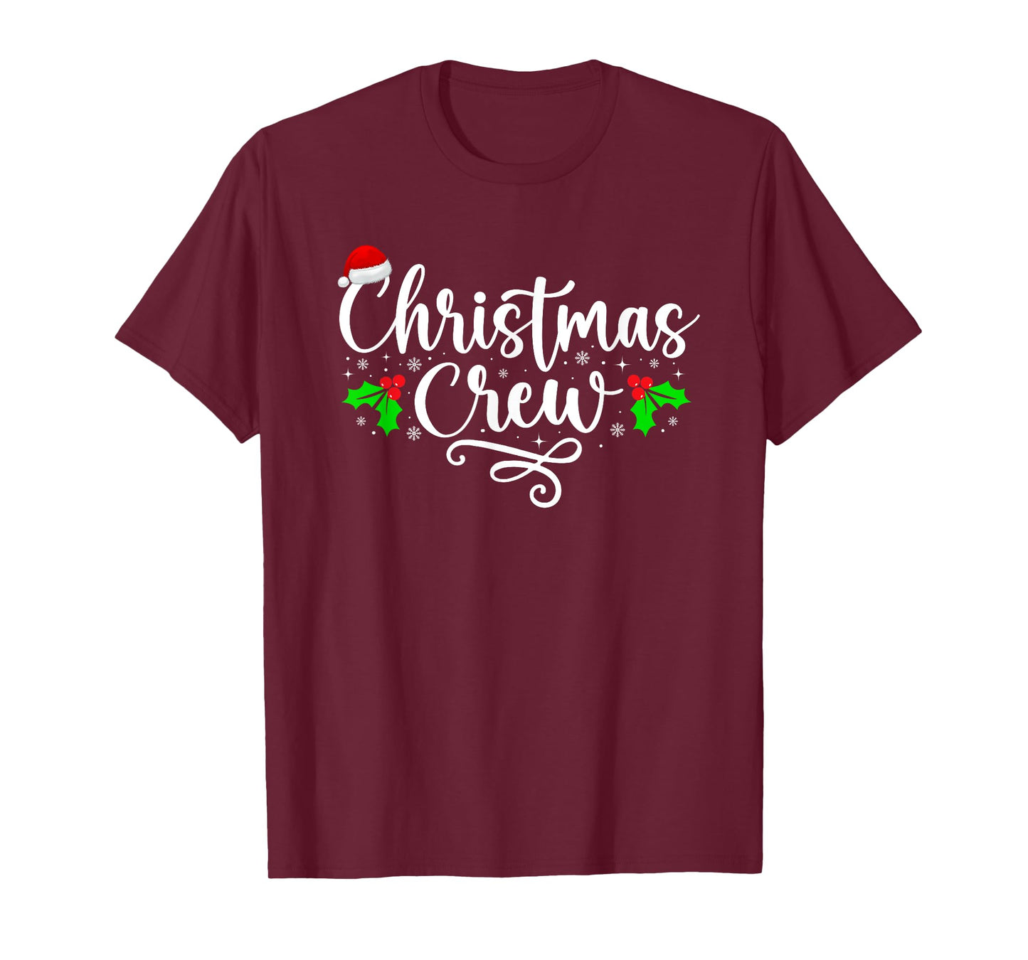 Christmas Crew Xmas Light Matching Family Pajama Funny Xmas T-Shirt