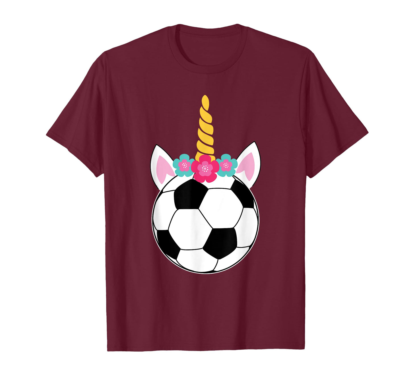 Soccicorn! Funny Soccer Unicorn Pink Sparkle Girls T-Shirt T-Shirt