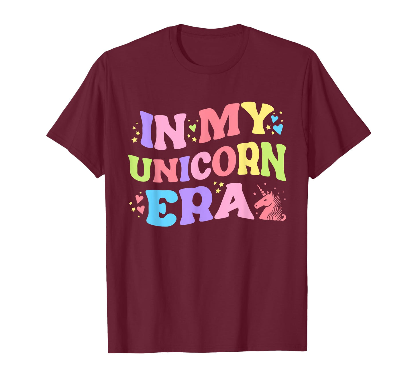 In My Unicorn Era Funny Retro Princess Girl Unicorn Creature T-Shirt