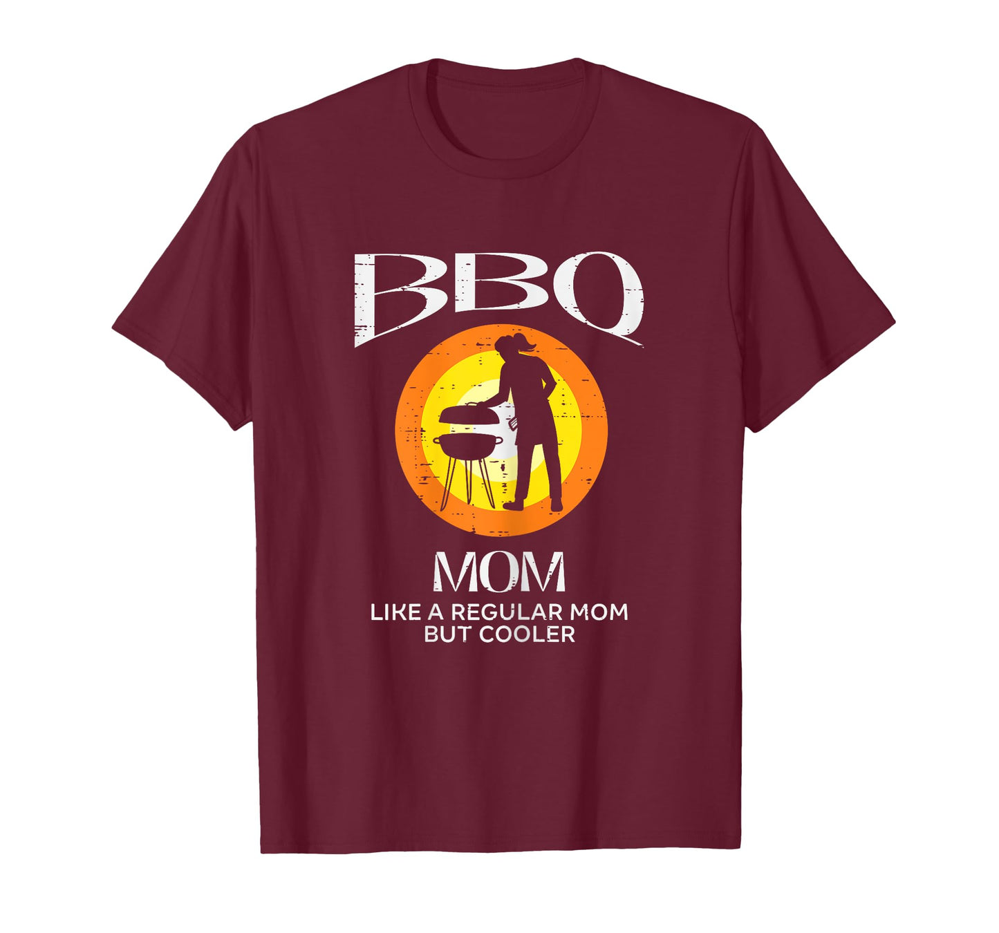 Bbq Mom Cooler Barbecue Meat Grilling Mothers Day Mommy Mama T-Shirt