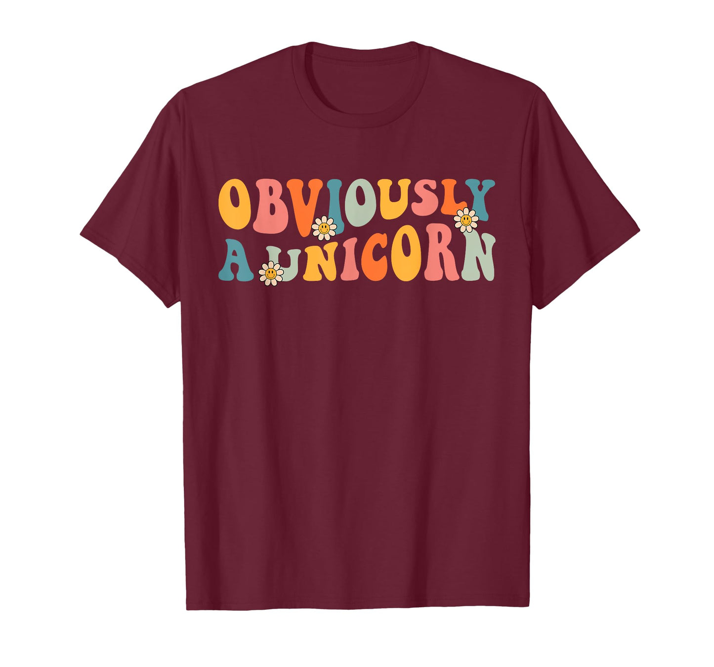 Obviously A Unicorn Retro Groovy Unicorn Squad Security T-Shirt