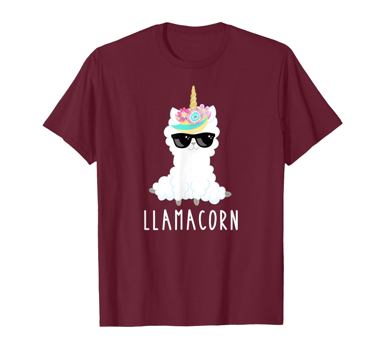 Llamacorn Shirt Girls Tshirt Llama Unicorn Funny Kids Gift T-Shirt