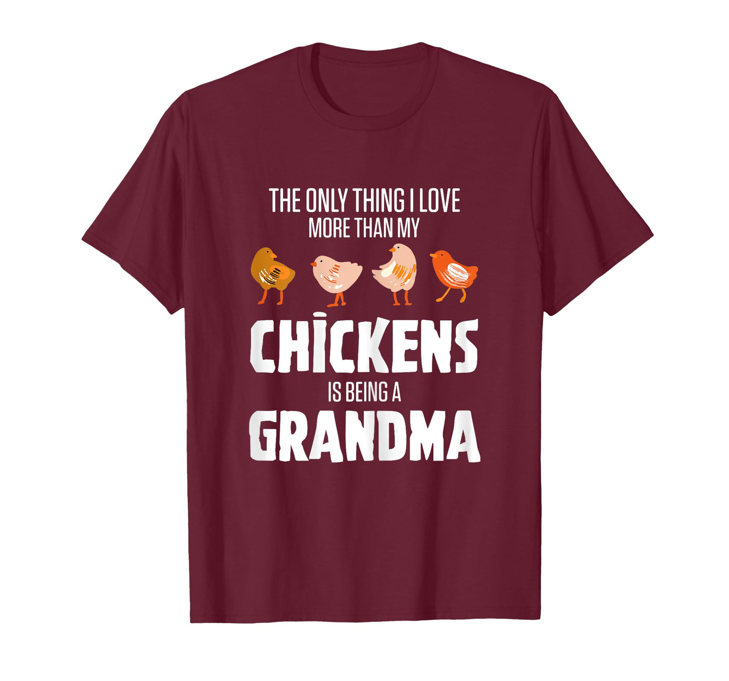Chicken Breeder Outfits For Women Black Chicken Grandma Modern Letter Print T-Shirt X-Small Female
