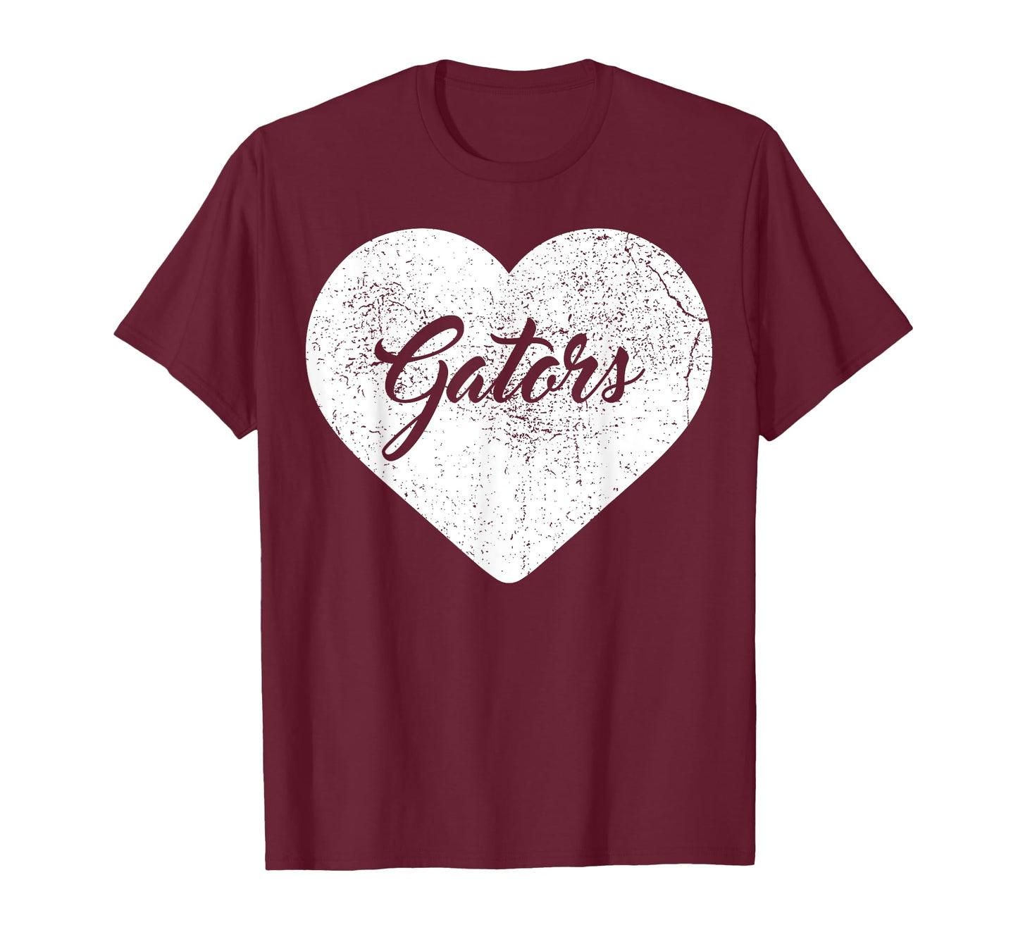Gators School Sports Fan Team Spirit Mascot Heart Gift T-Shirt