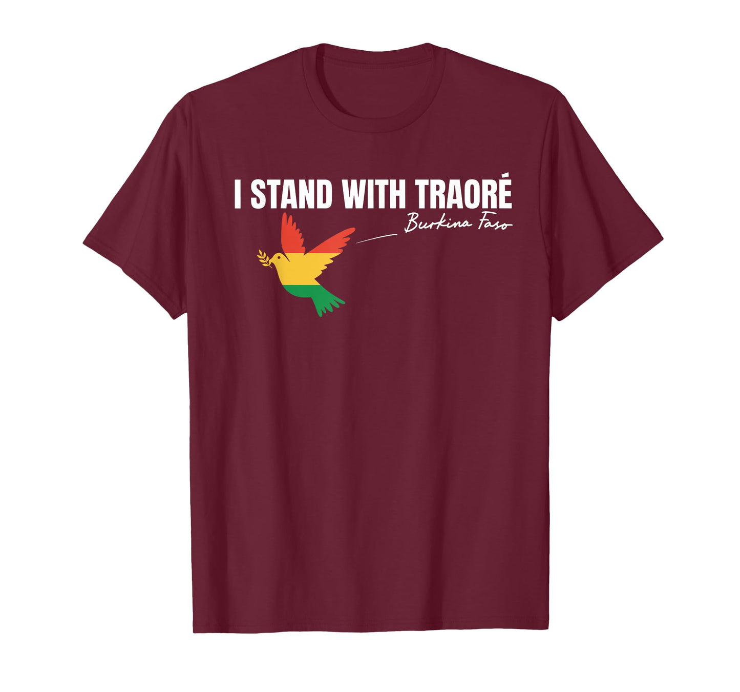 I Stand With Burkina Faso-Ibrahim Traoré Retro Bird T-Shirt