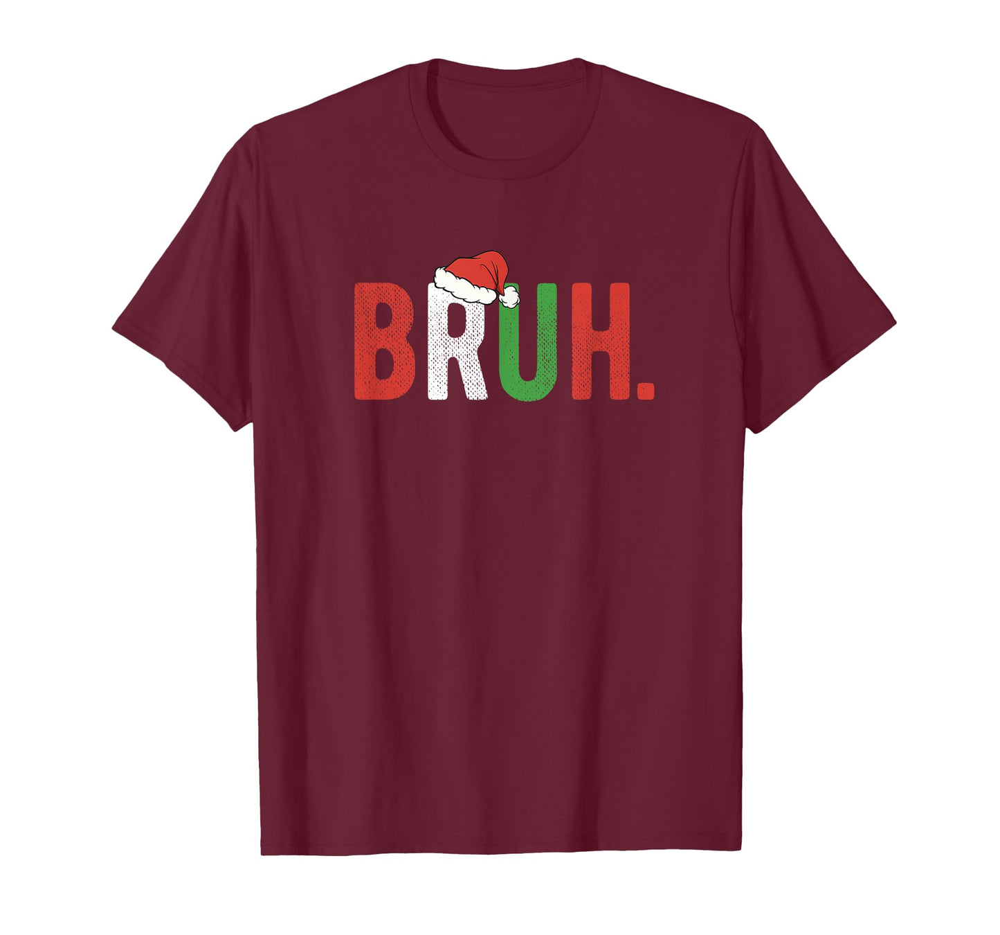 Bruh Funny Christmas Teens Boys Kids Xmas Pajamas T-Shirt