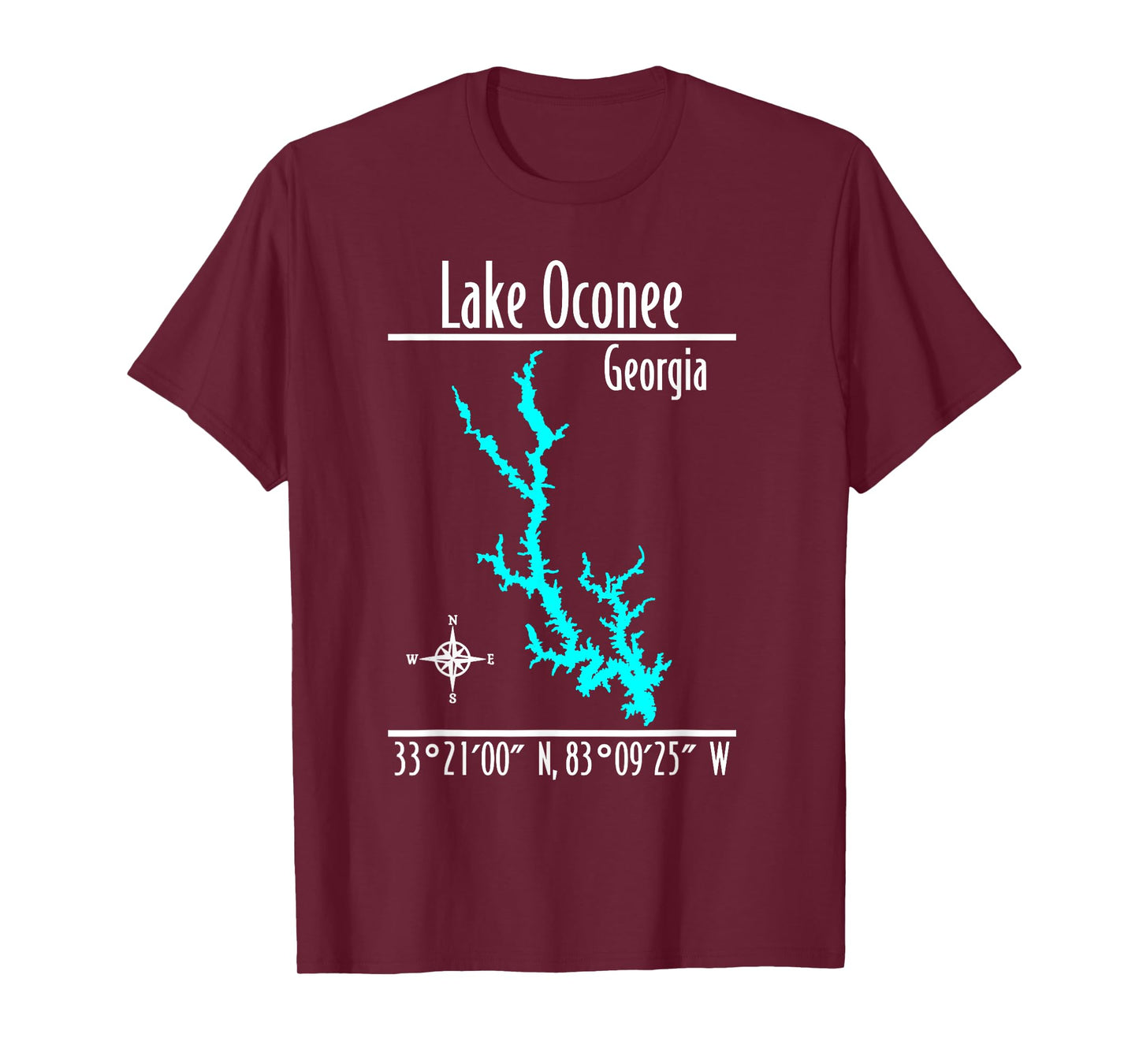Modern Lake Oconee - Georgia T-Shirt