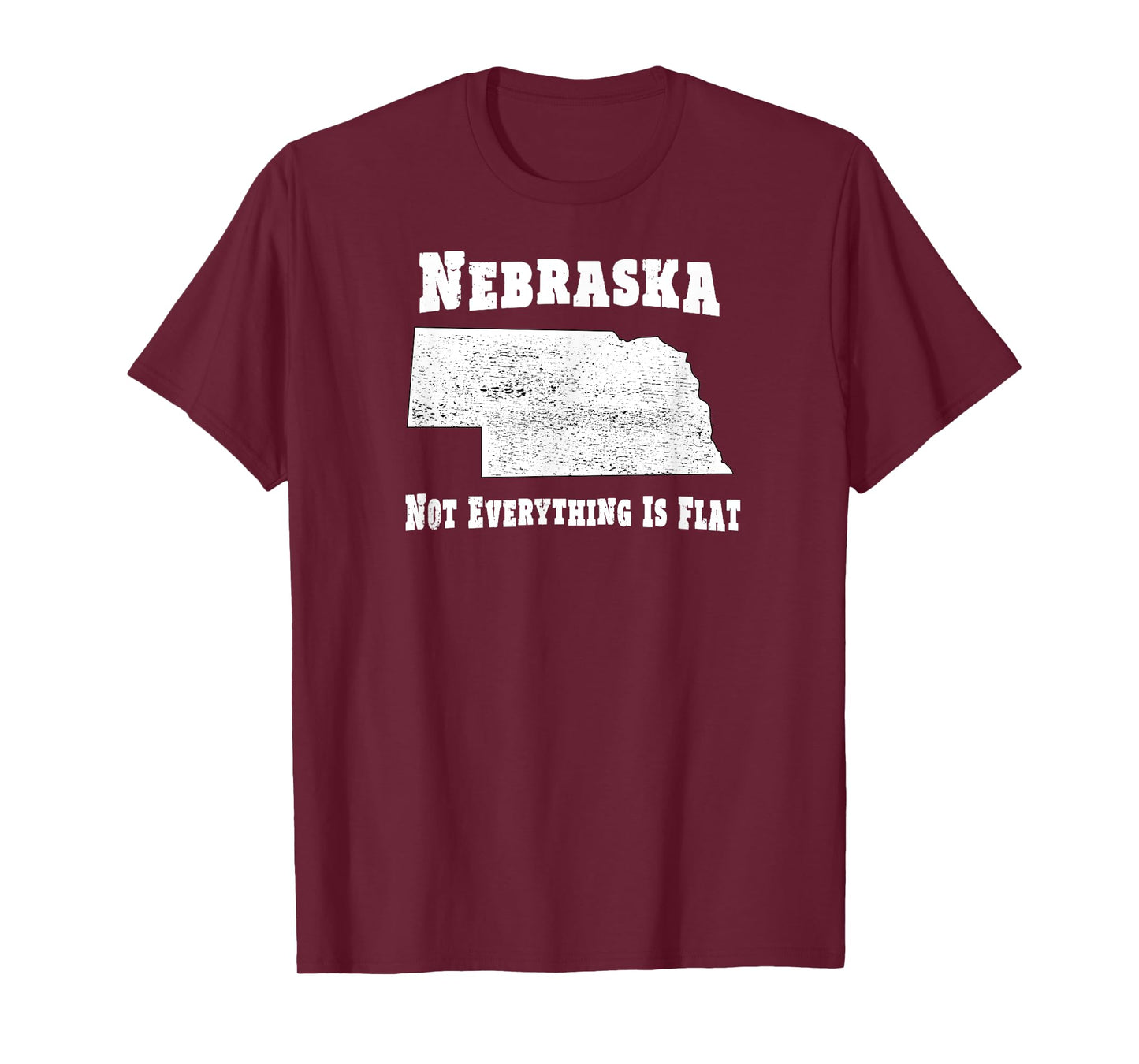 Nebraska Not Everything Is Flat - Funny Tee T-Shirt