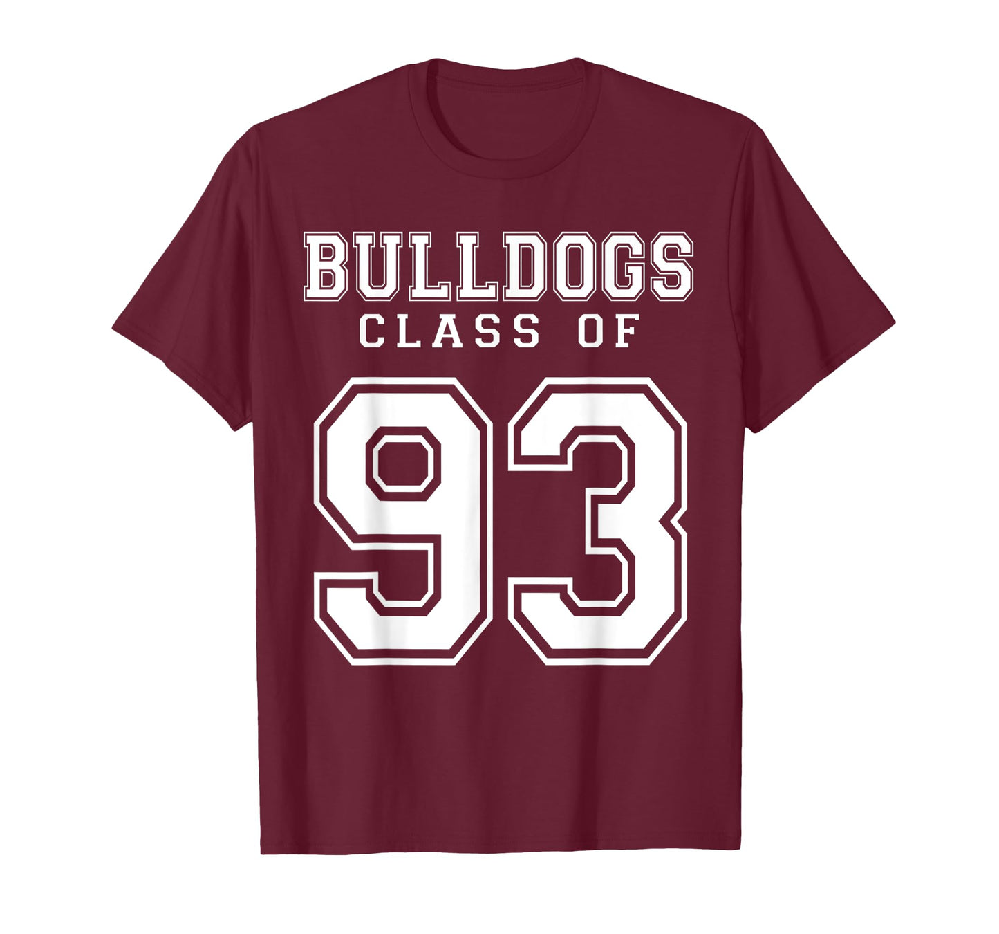 Class Of 1993 Bulldogs Custom Graduation Senior Personalized T-Shirt