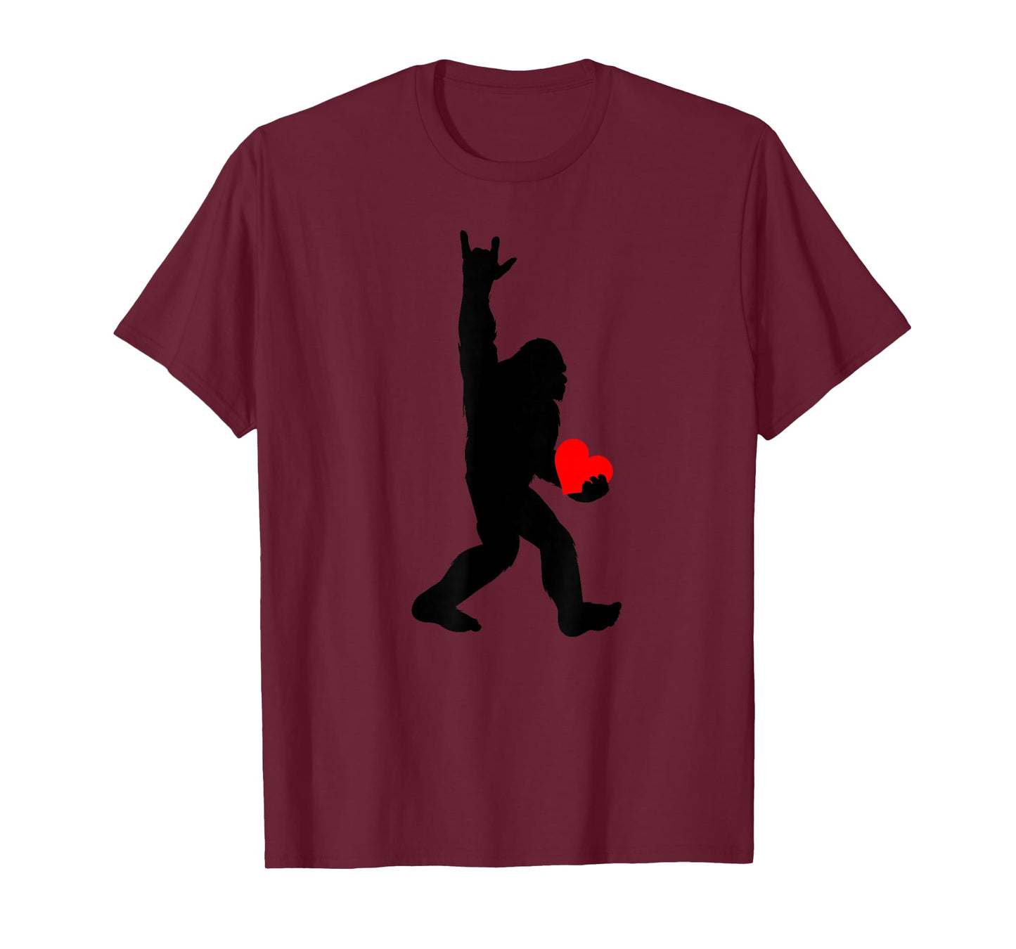 ASL Bigfoot I Love You Sign Language Bigfoot I Love You ASL T-Shirt